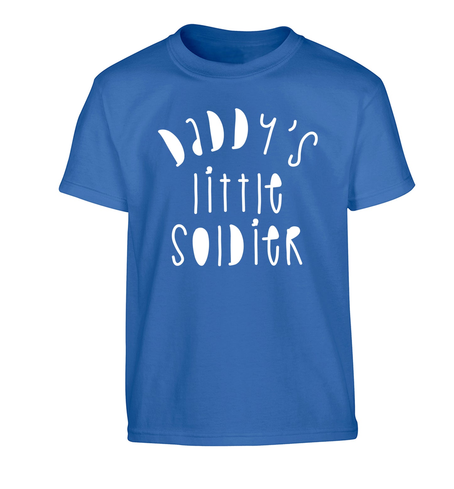 Daddy's little soldier Children's blue Tshirt 12-14 Years