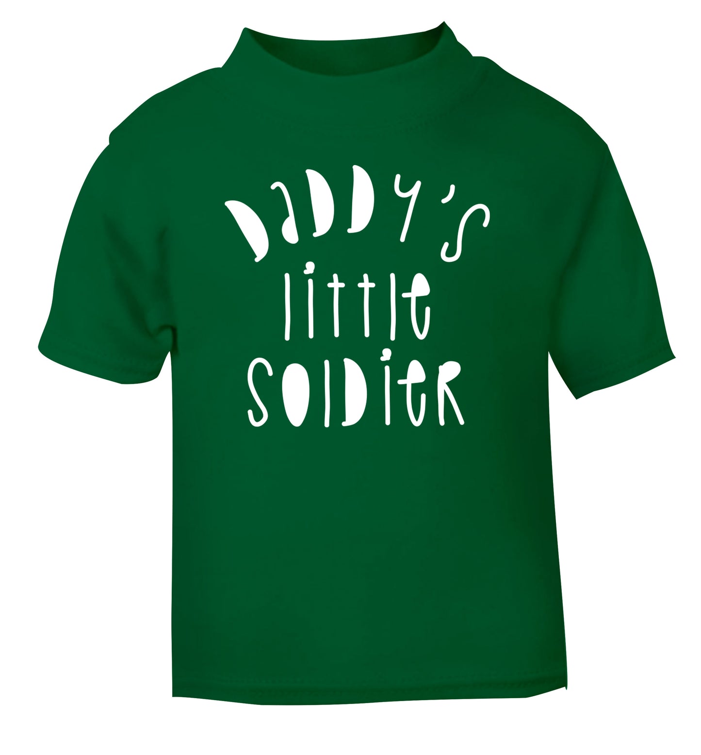 Daddy's little soldier green Baby Toddler Tshirt 2 Years
