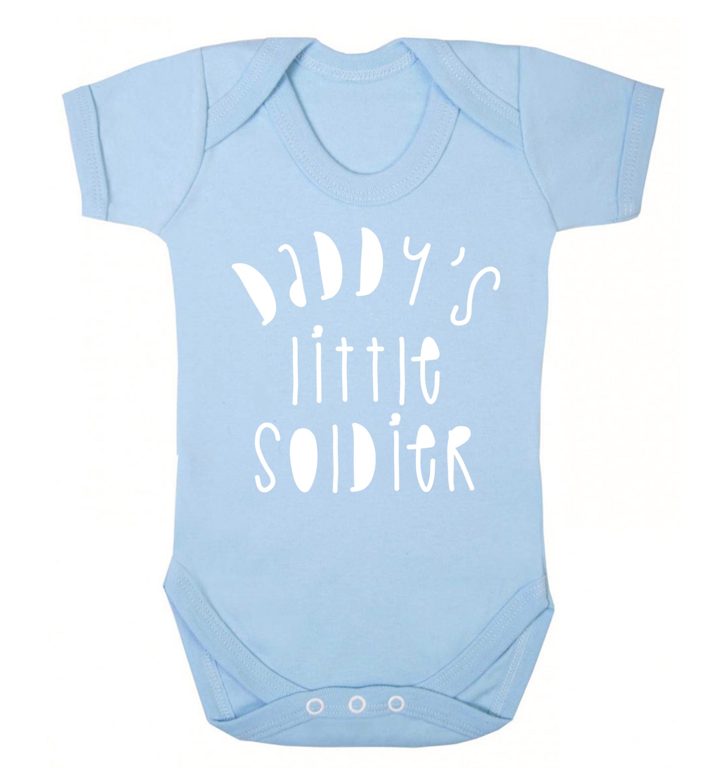 Daddy's little soldier Baby Vest pale blue 18-24 months