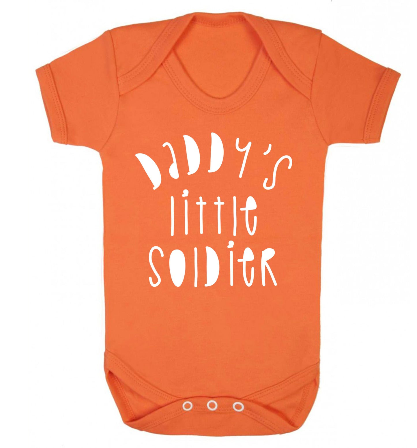 Daddy's little soldier Baby Vest orange 18-24 months