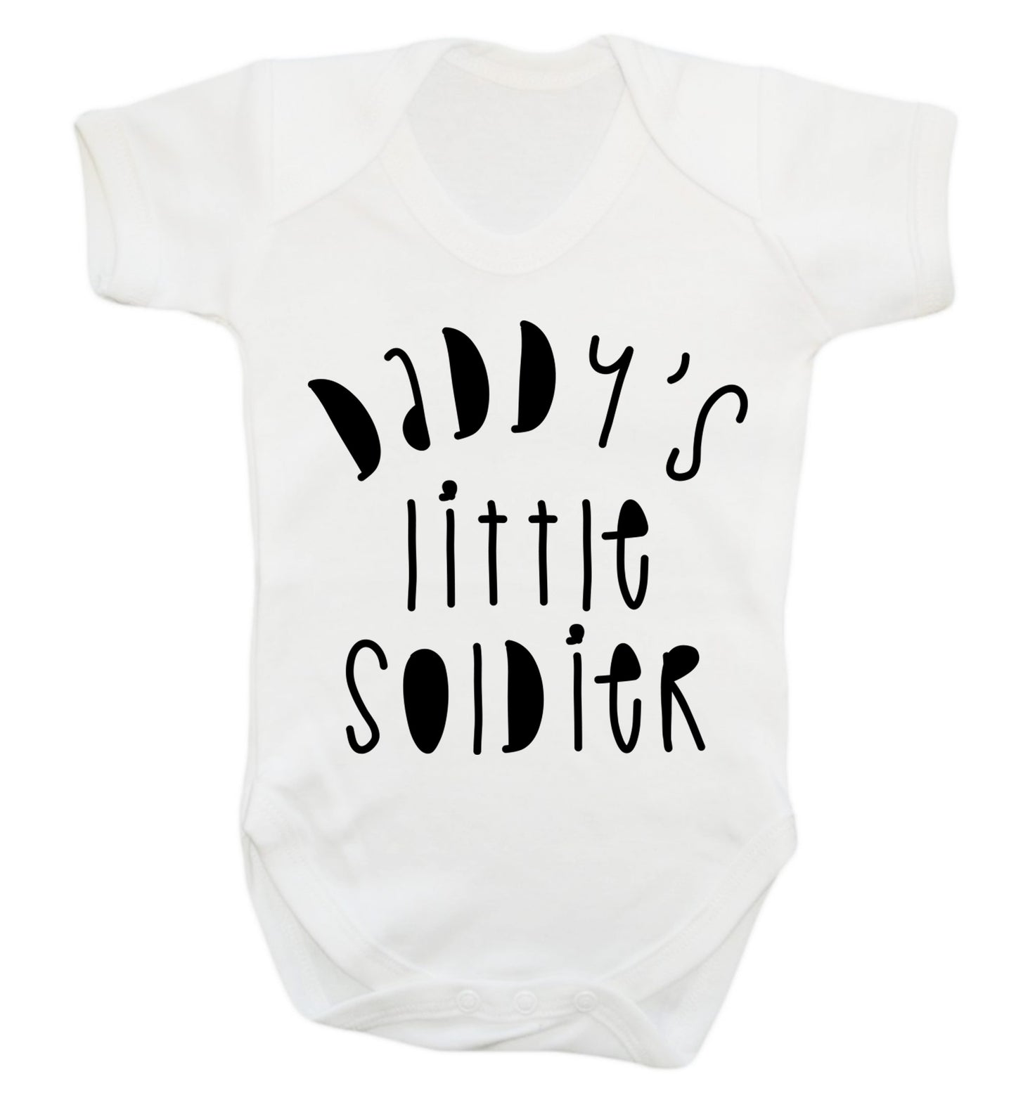 Daddy's little soldier Baby Vest white 18-24 months