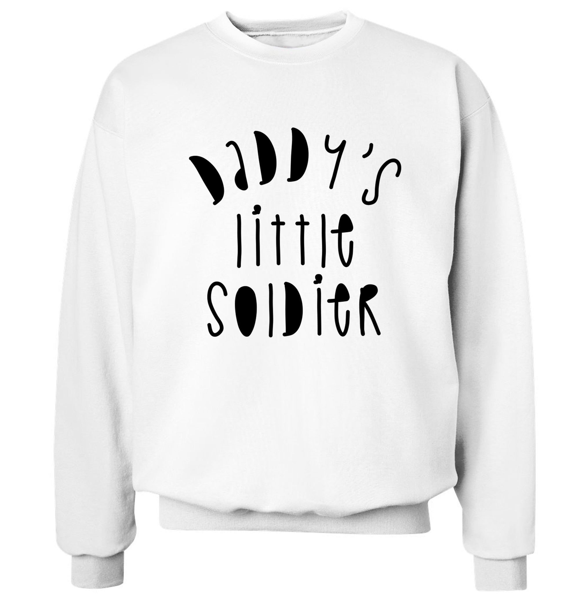 Daddy's little soldier Adult's unisex white Sweater 2XL