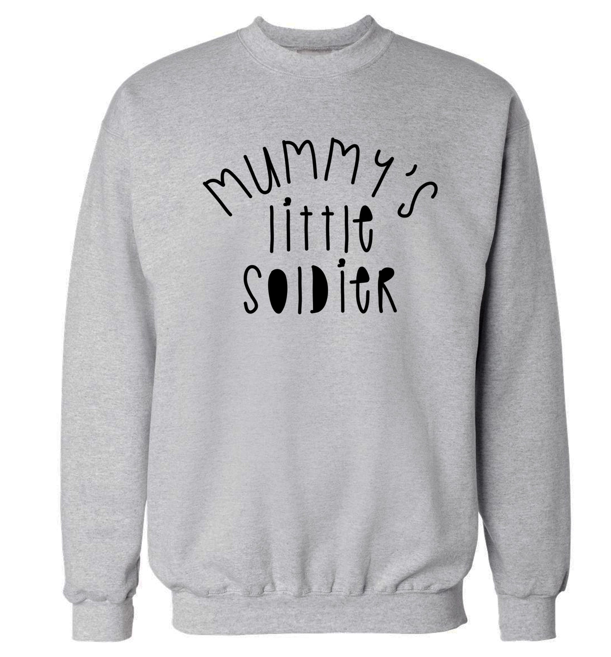 Mummy's little soldier Adult's unisex grey Sweater 2XL
