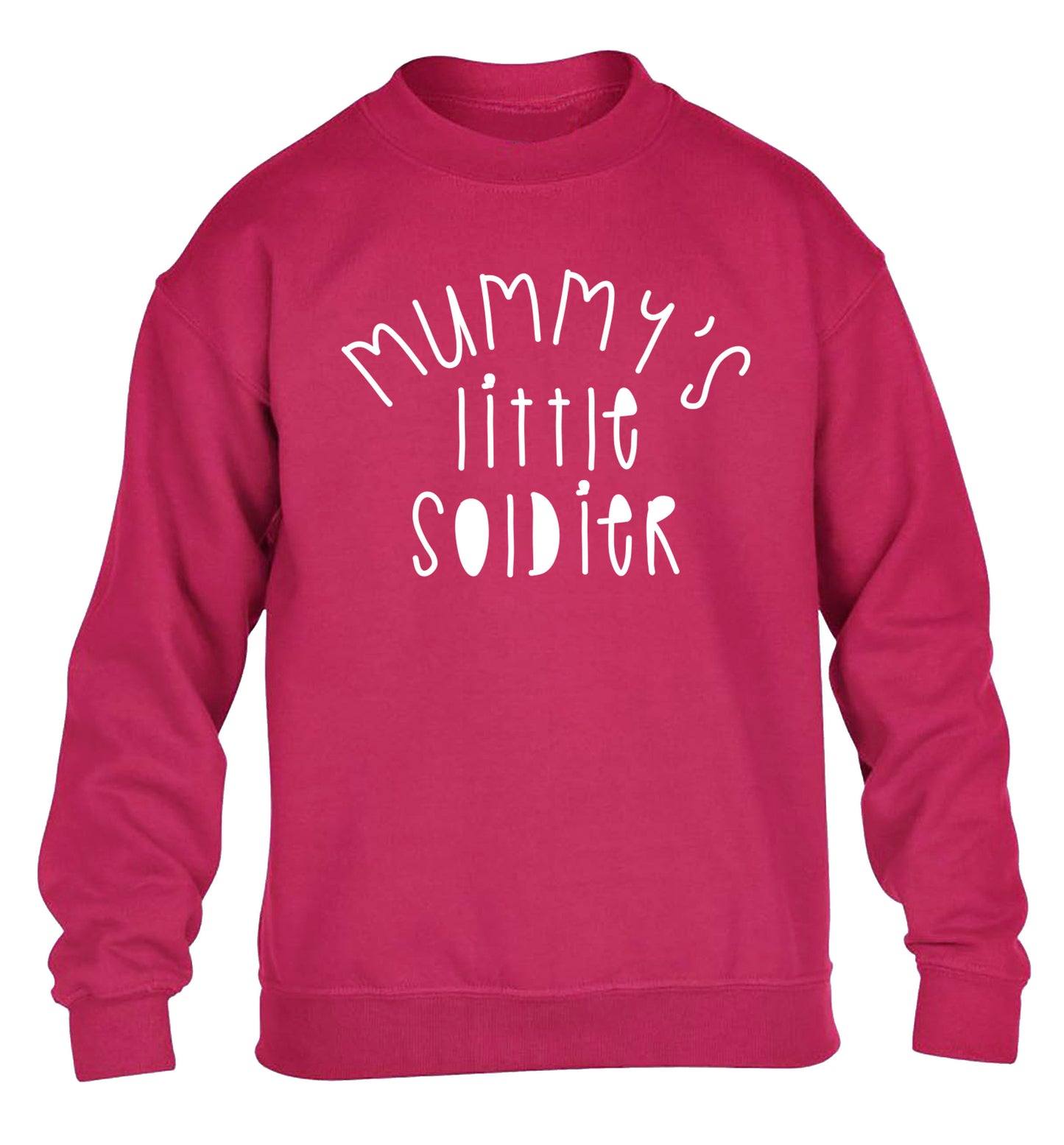 Mummy's little soldier children's pink sweater 12-14 Years