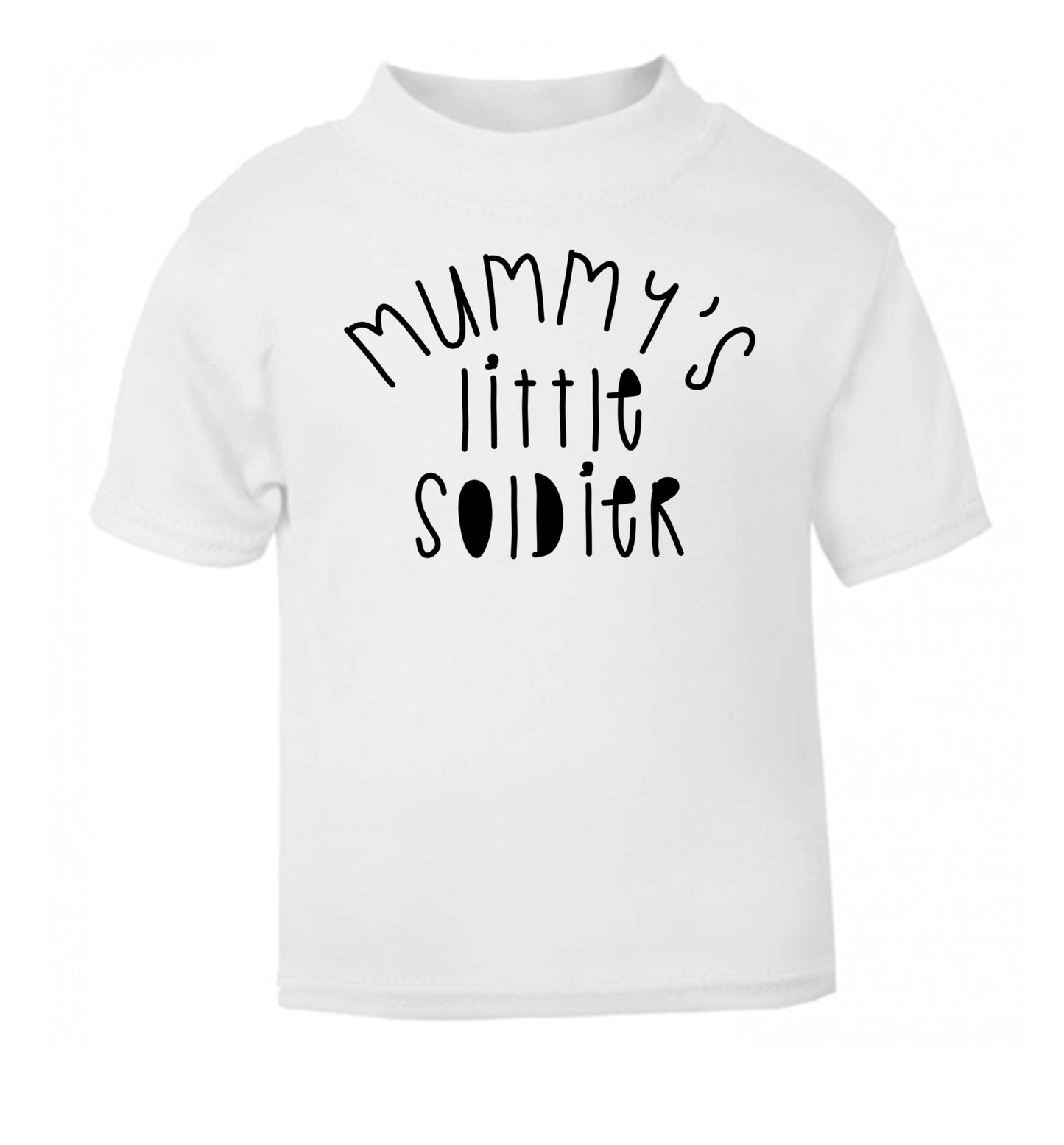 Mummy's little soldier white Baby Toddler Tshirt 2 Years
