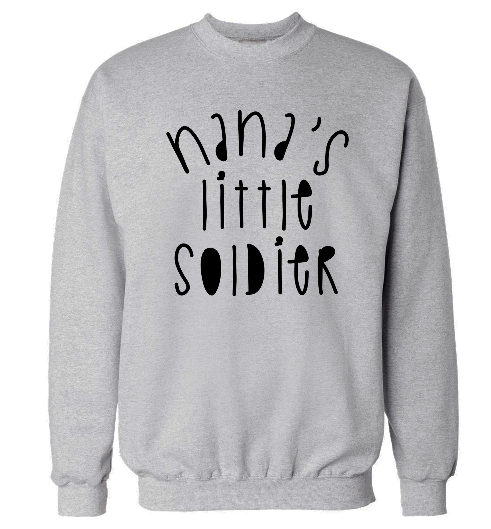 Nana's little soldier Adult's unisex grey Sweater 2XL