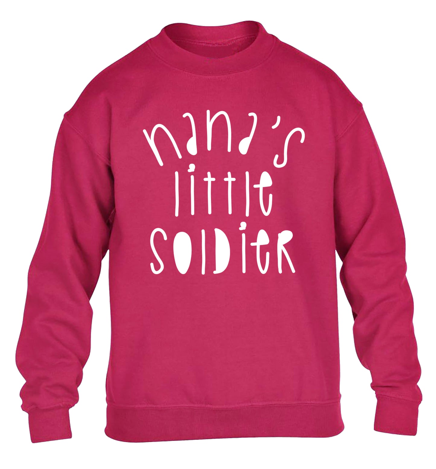 Nana's little soldier children's pink sweater 12-14 Years