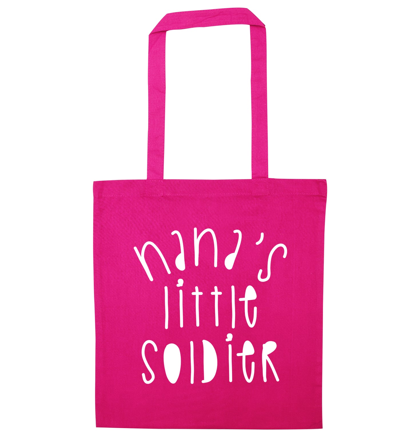 Nana's little soldier pink tote bag