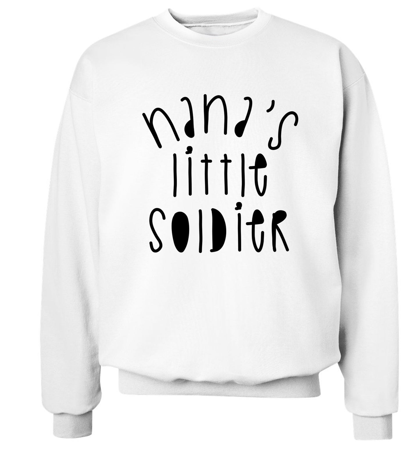 Nana's little soldier Adult's unisex white Sweater 2XL