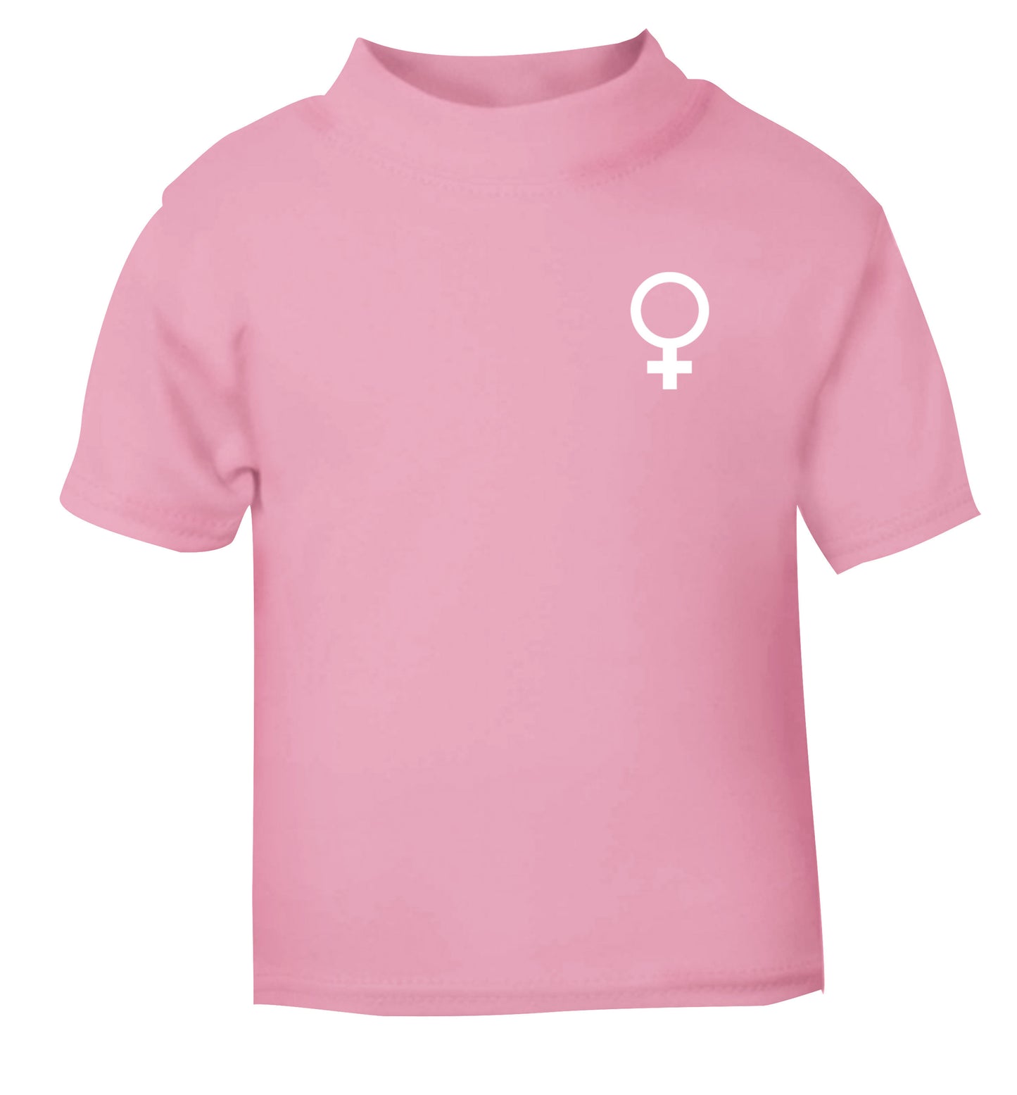 Female pocket symbol light pink Baby Toddler Tshirt 2 Years