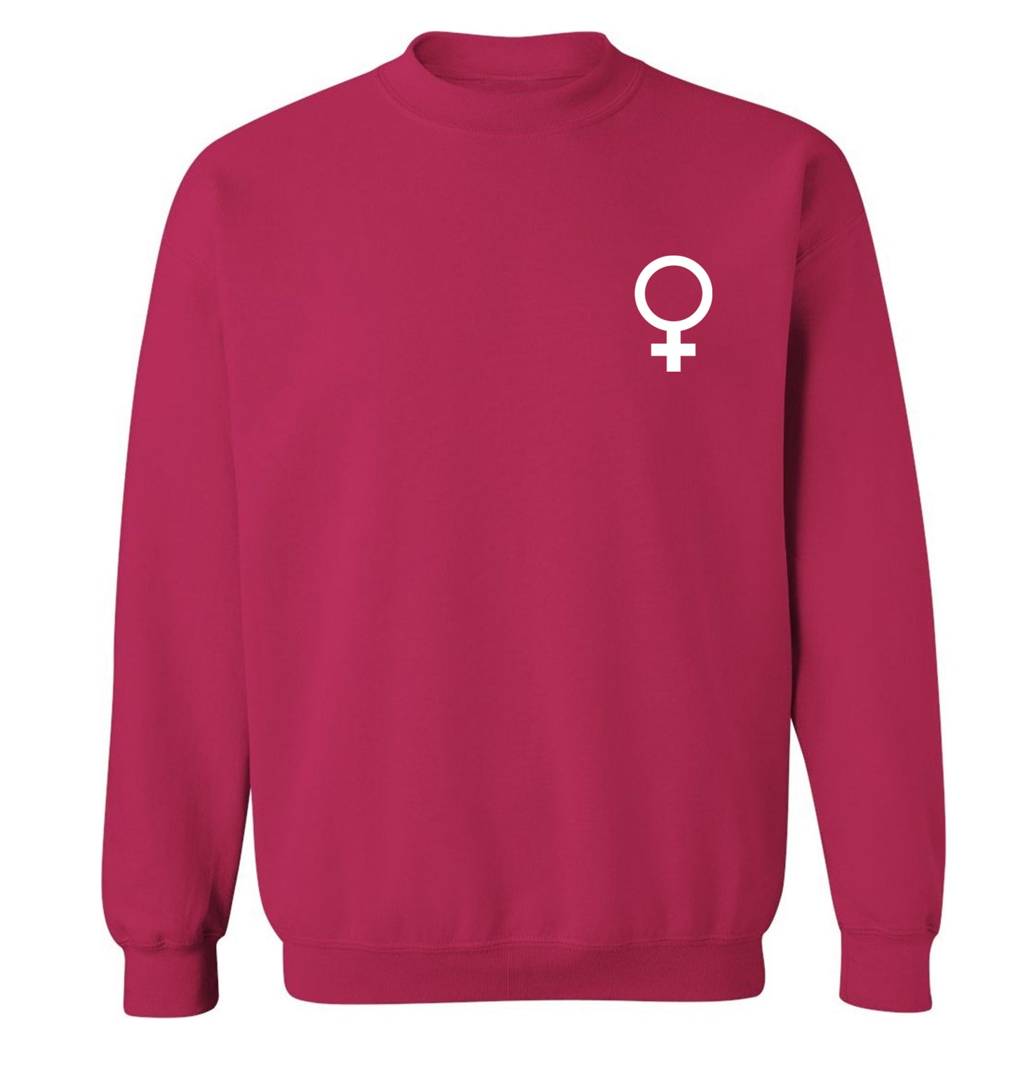 Female pocket symbol Adult's unisex pink Sweater 2XL