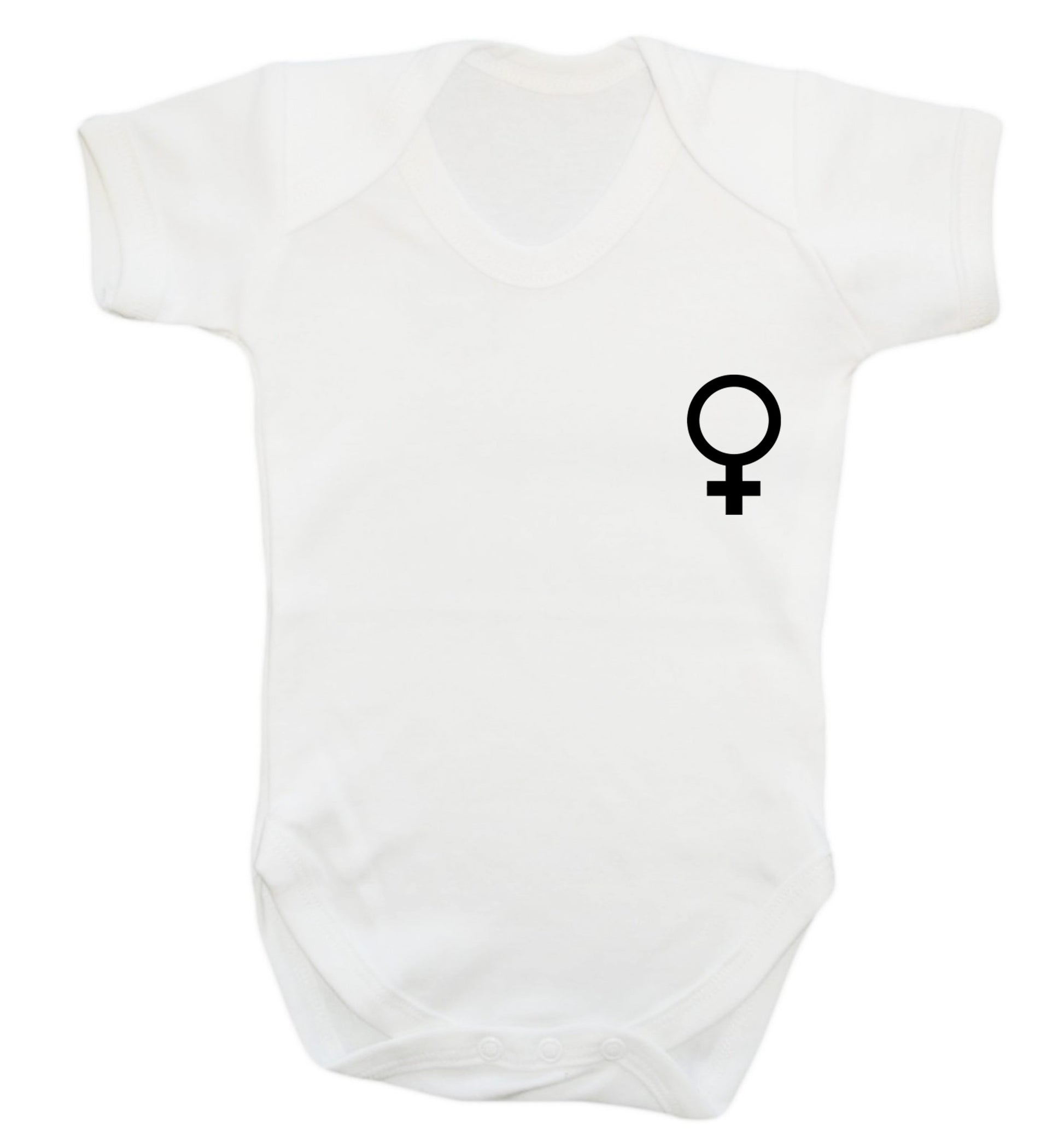 Female pocket symbol Baby Vest white 18-24 months