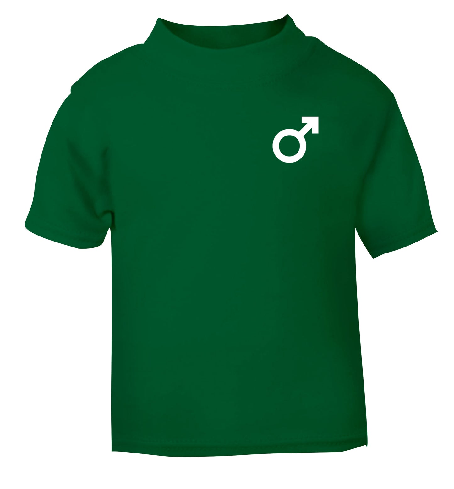Male symbol pocket green Baby Toddler Tshirt 2 Years