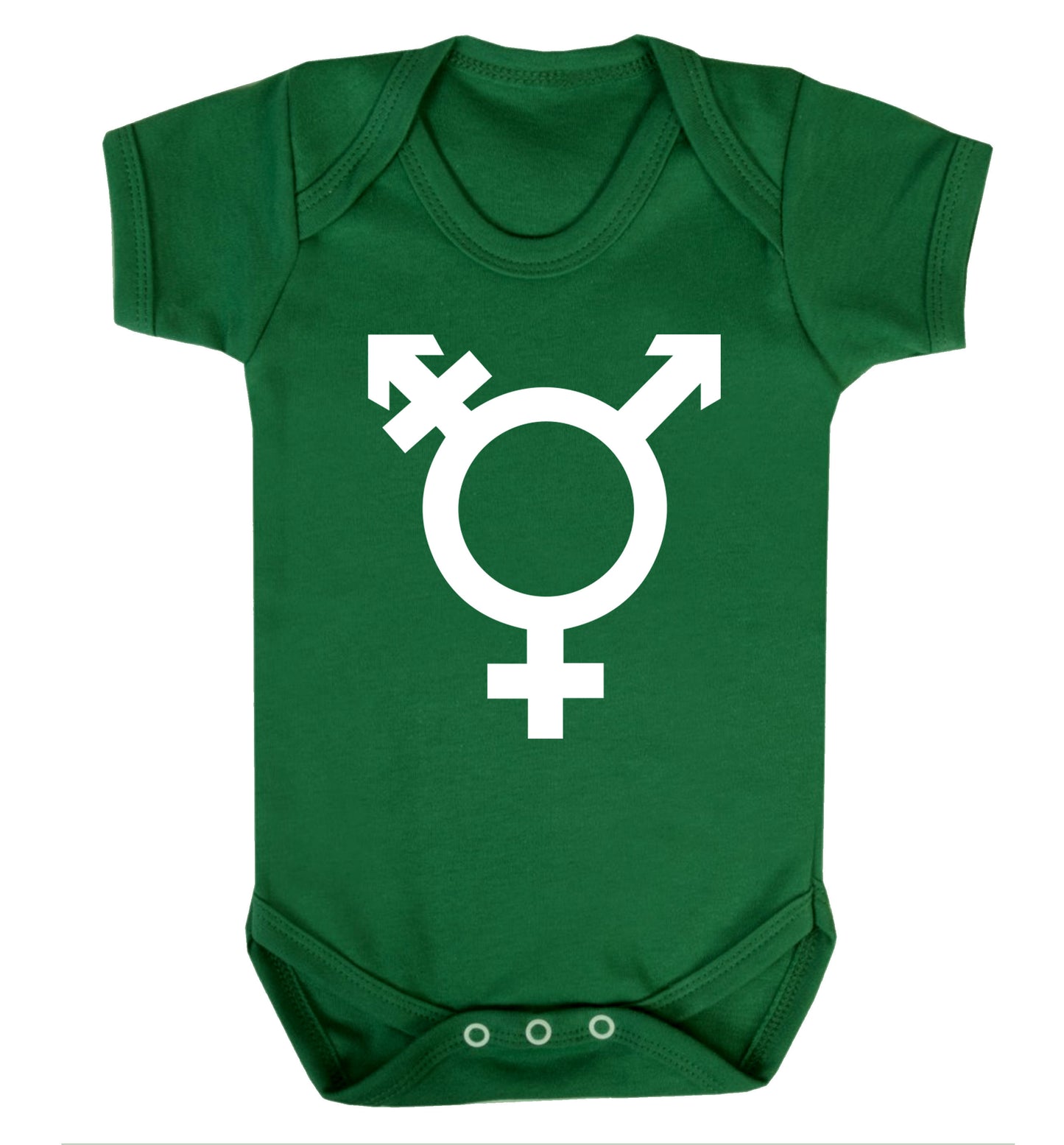 Gender neutral symbol large Baby Vest green 18-24 months