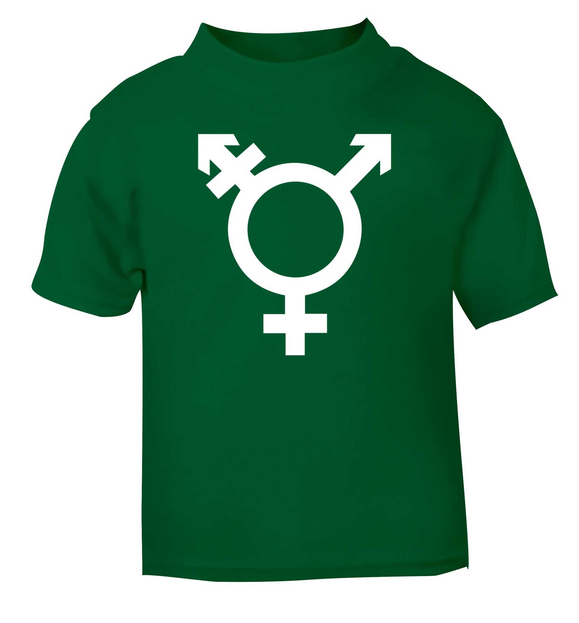 Gender neutral symbol large green Baby Toddler Tshirt 2 Years