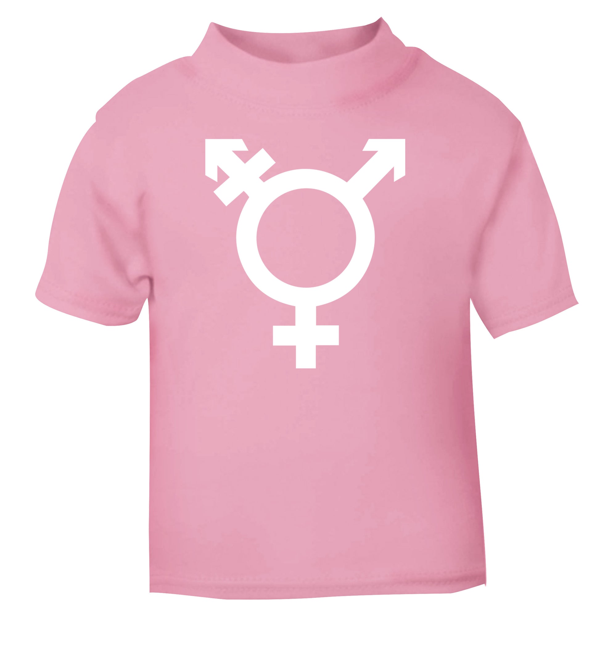 Gender neutral symbol large light pink Baby Toddler Tshirt 2 Years