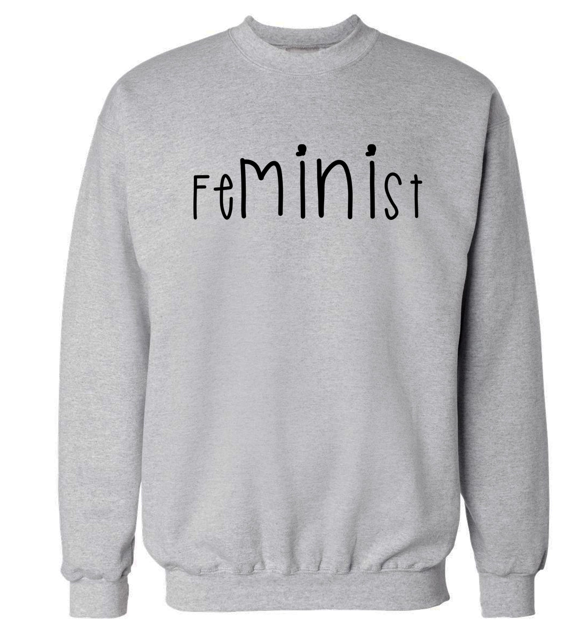 FeMINIst Adult's unisex grey Sweater 2XL