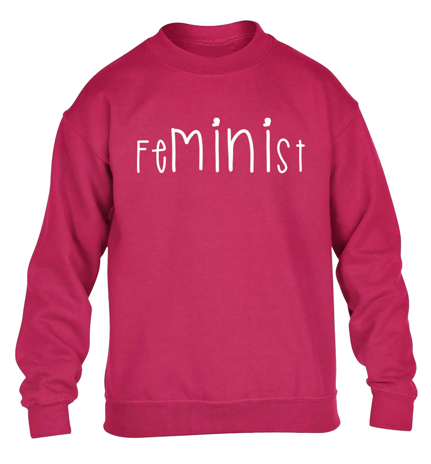 FeMINIst children's pink sweater 12-14 Years