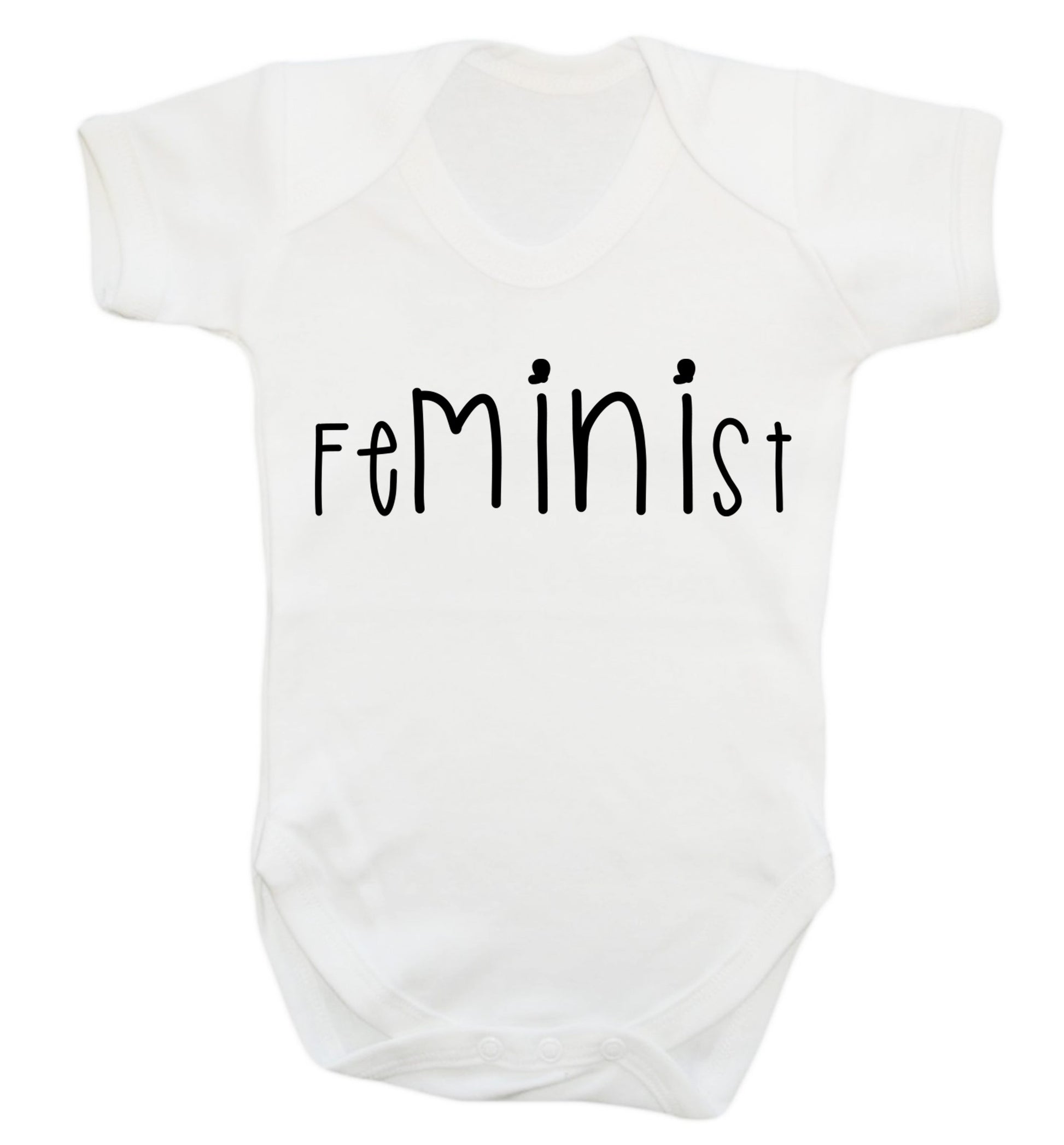 FeMINIst Baby Vest white 18-24 months