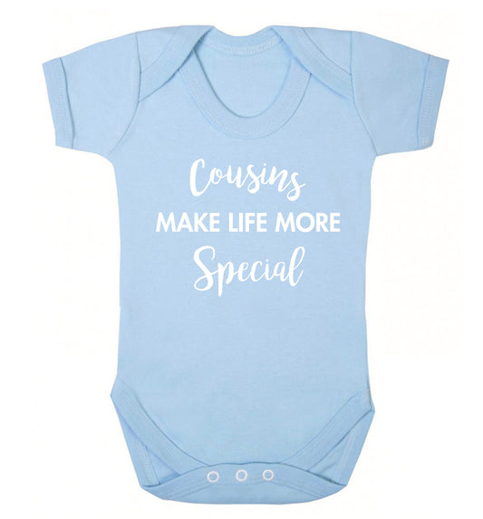 Cousins make life more special Baby Vest pale blue 18-24 months