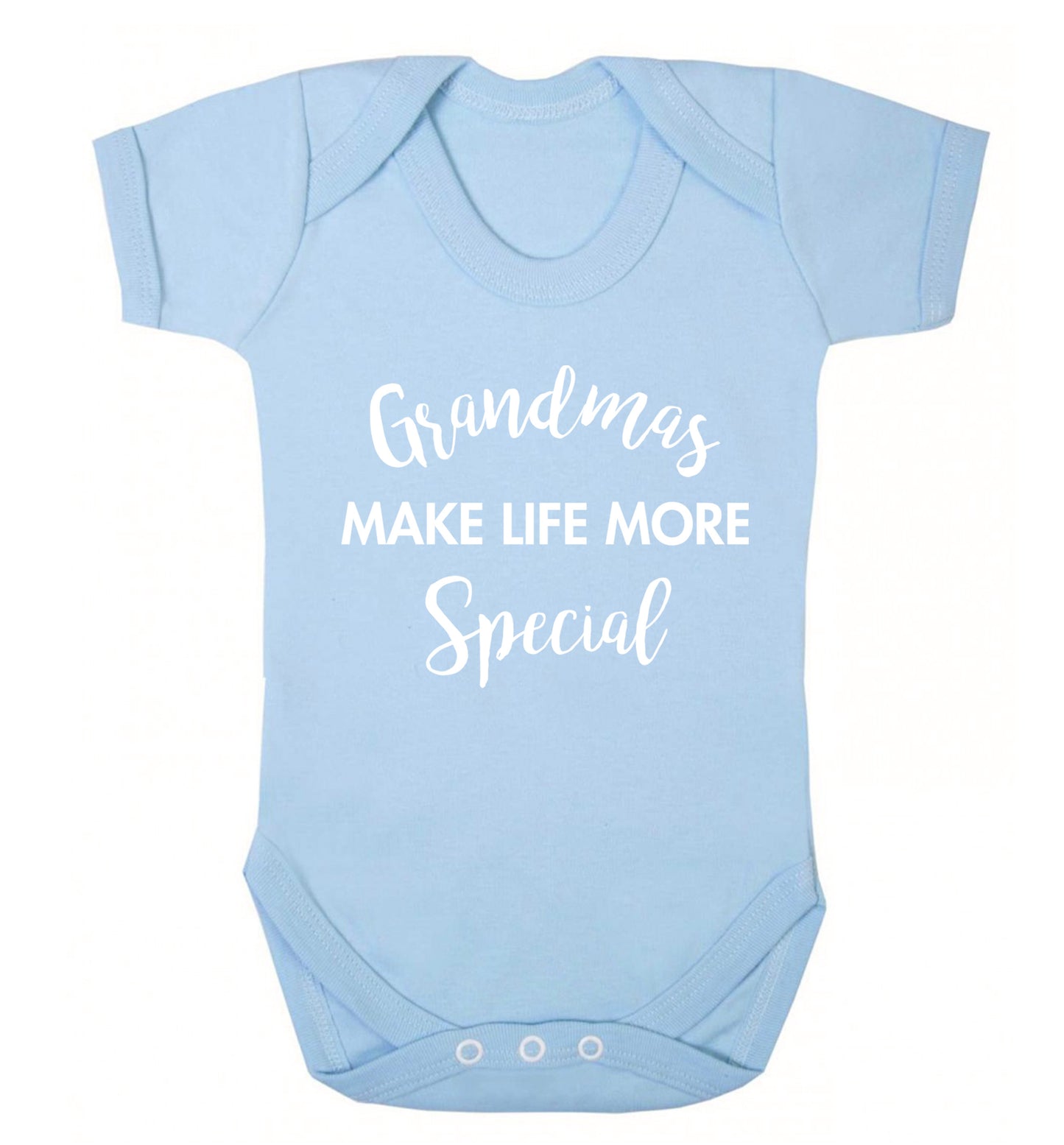 Grandmas make life more special Baby Vest pale blue 18-24 months