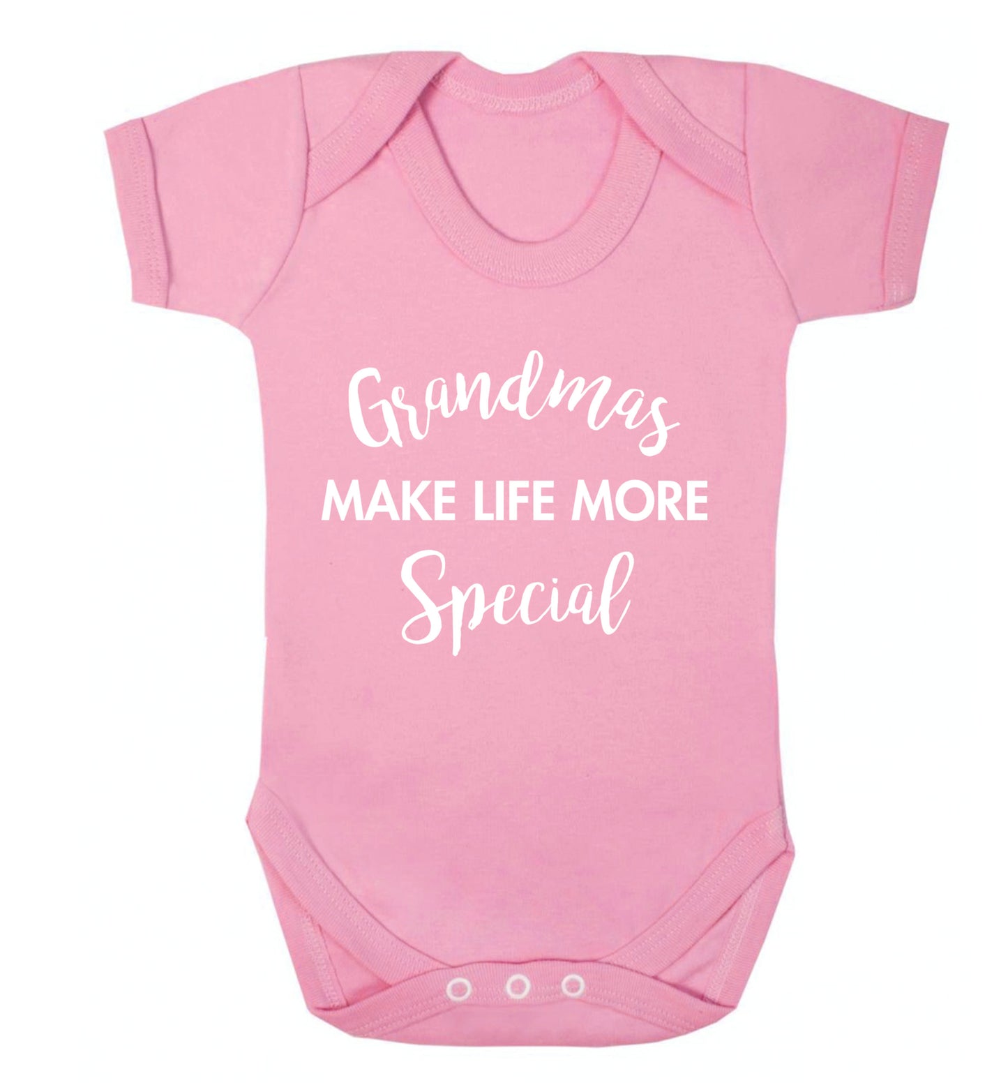 Grandmas make life more special Baby Vest pale pink 18-24 months