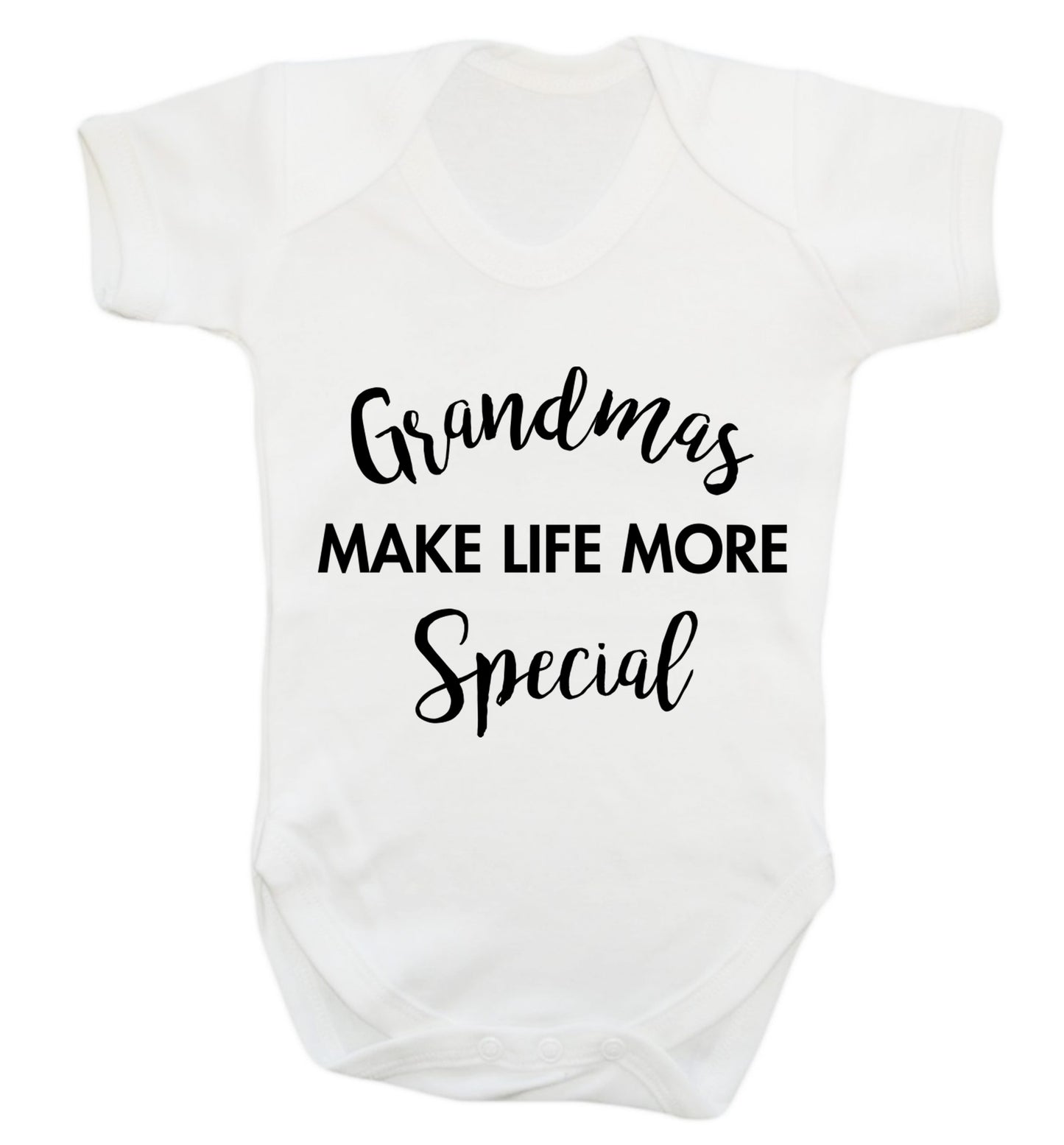 Grandmas make life more special Baby Vest white 18-24 months