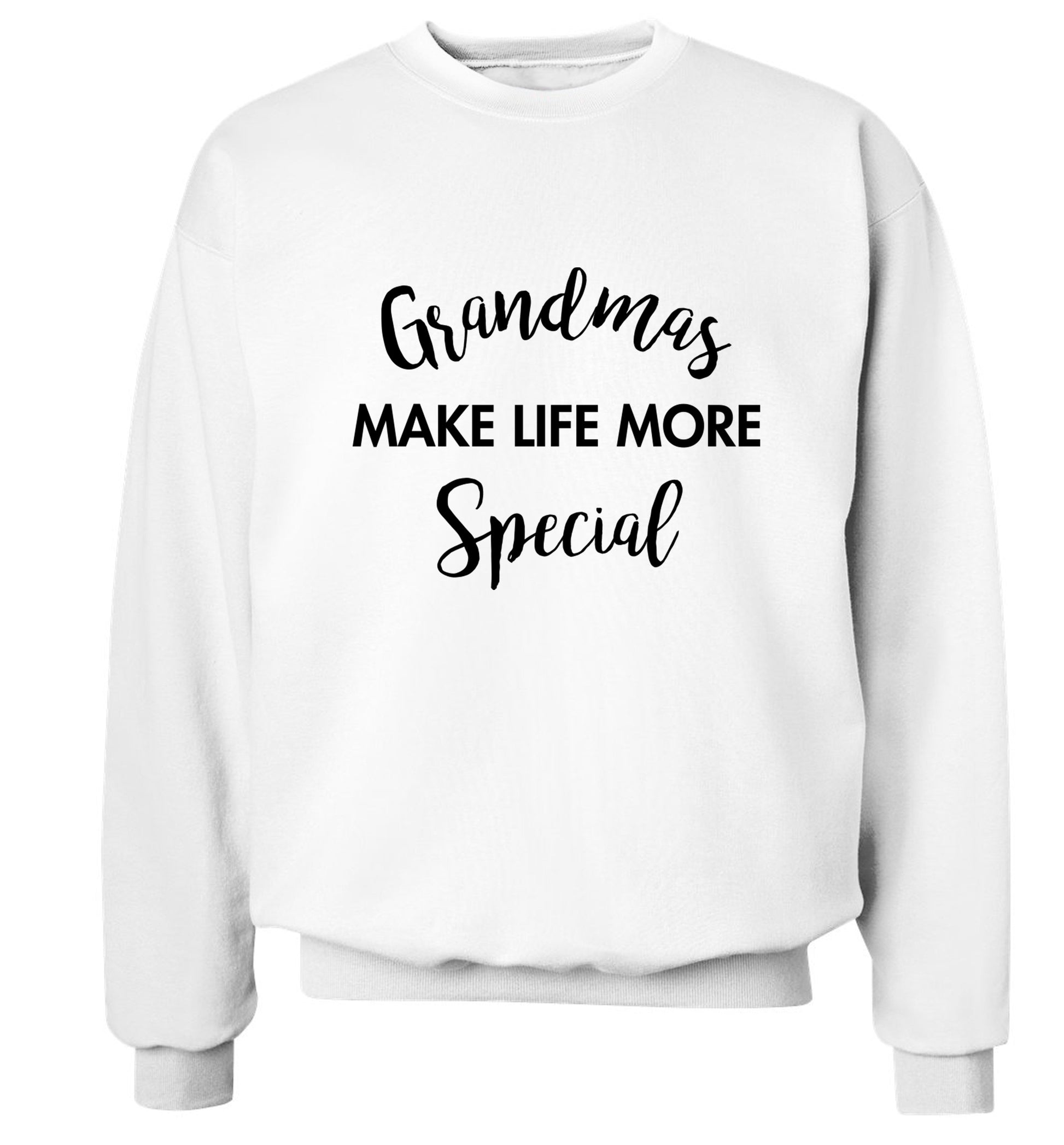 Grandmas make life more special Adult's unisex white Sweater 2XL