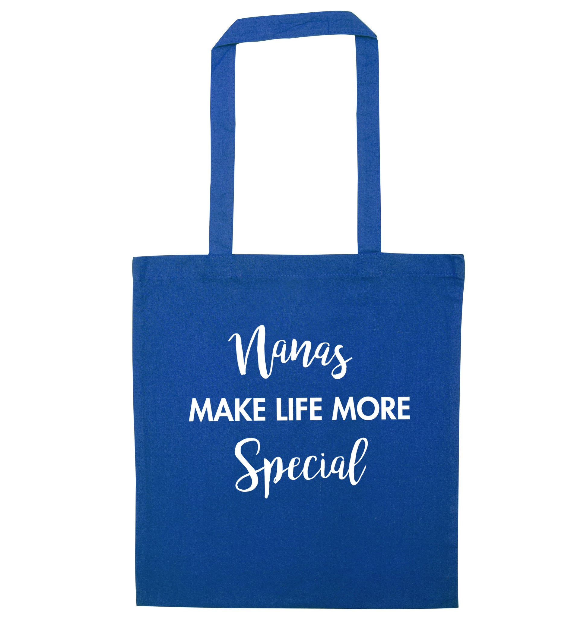 Nanas make life more special blue tote bag