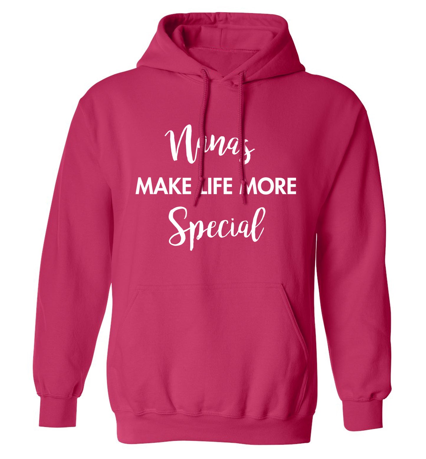 Nanas make life more special adults unisex pink hoodie 2XL