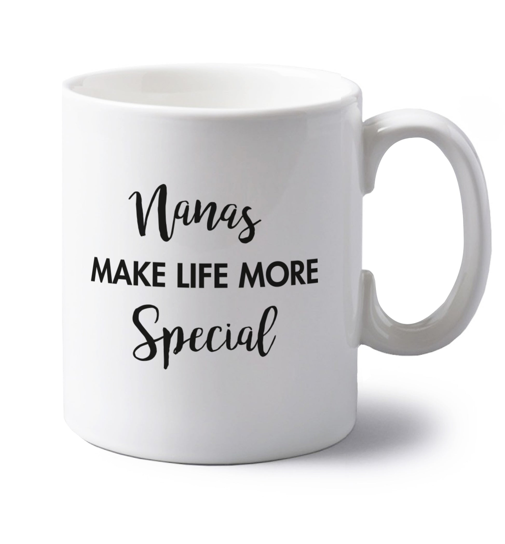 Nanas make life more special left handed white ceramic mug 