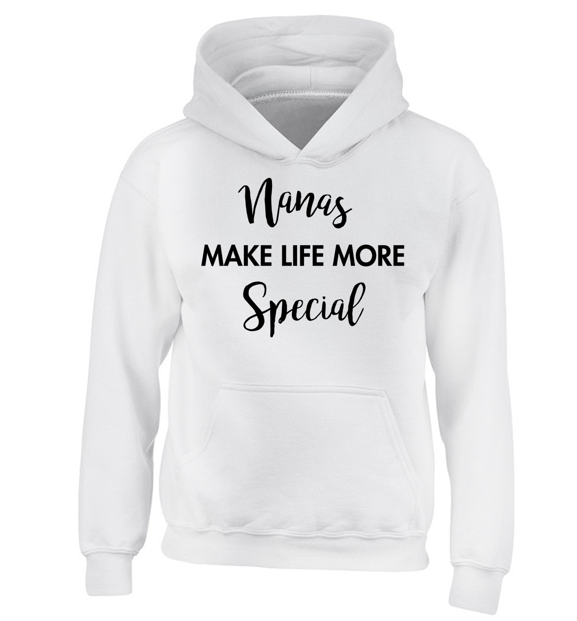 Nanas make life more special children's white hoodie 12-14 Years