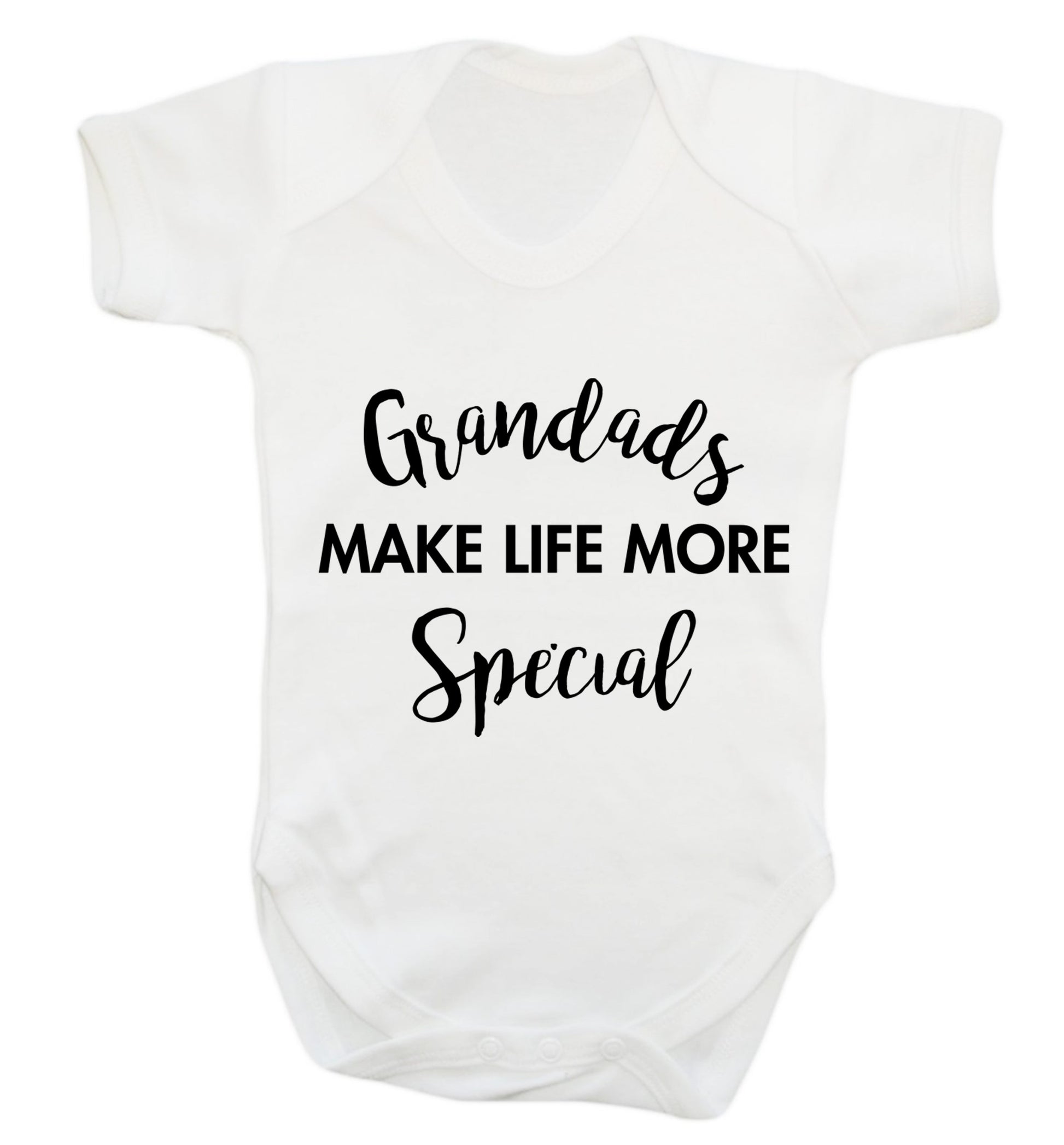 Grandads make life more special Baby Vest white 18-24 months