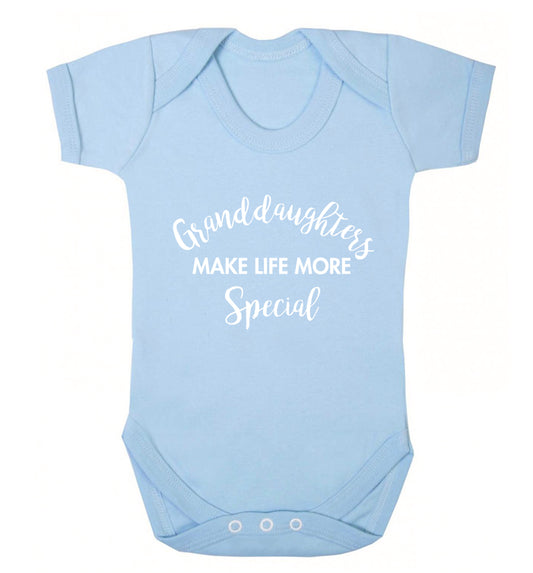 Granddaughters make life more special Baby Vest pale blue 18-24 months