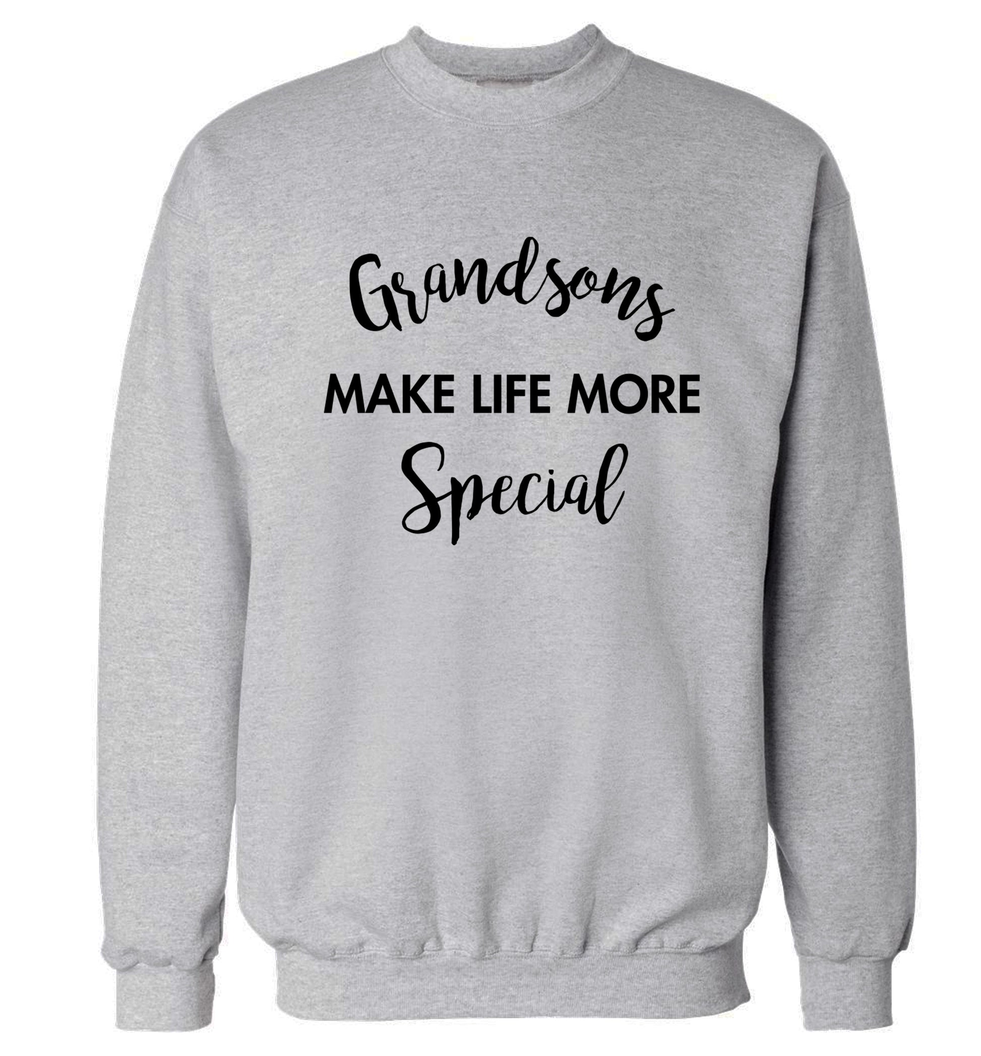 Grandsons make life more special Adult's unisex grey Sweater 2XL