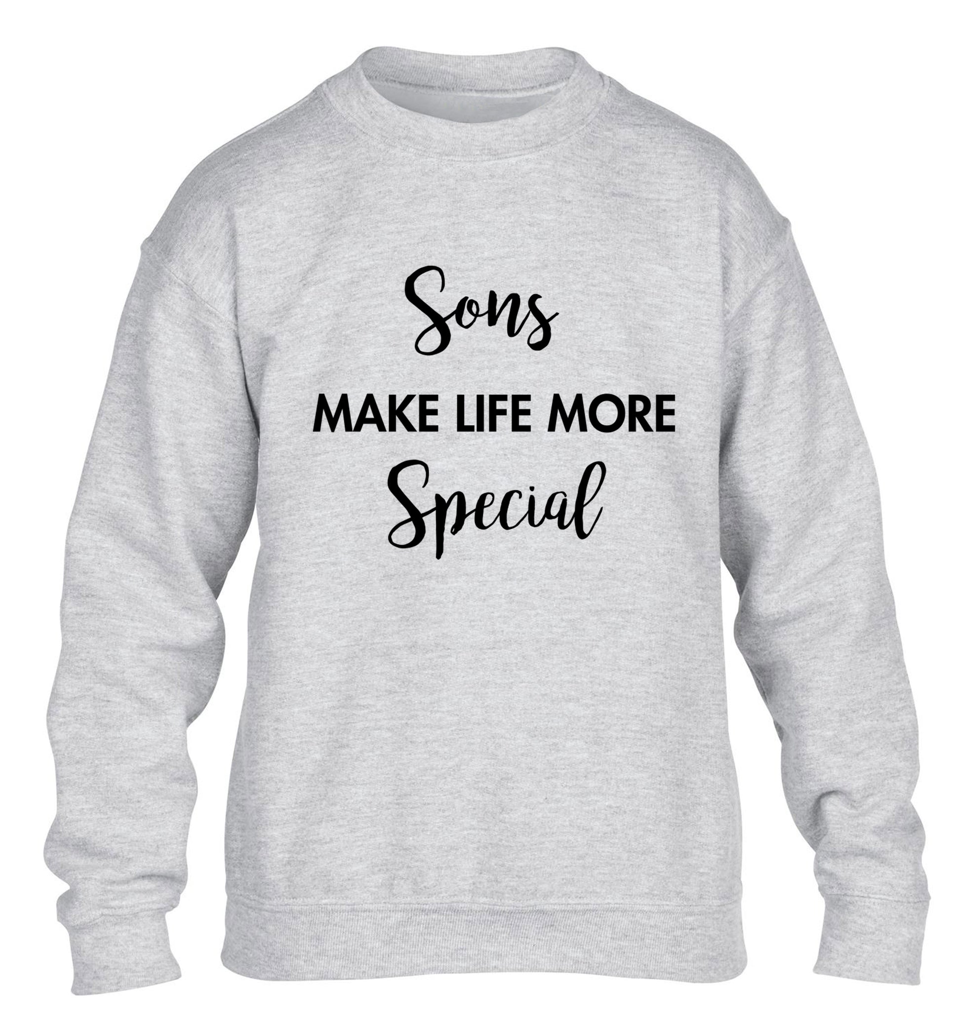 Daughters make life more special children's grey sweater 12-14 Years