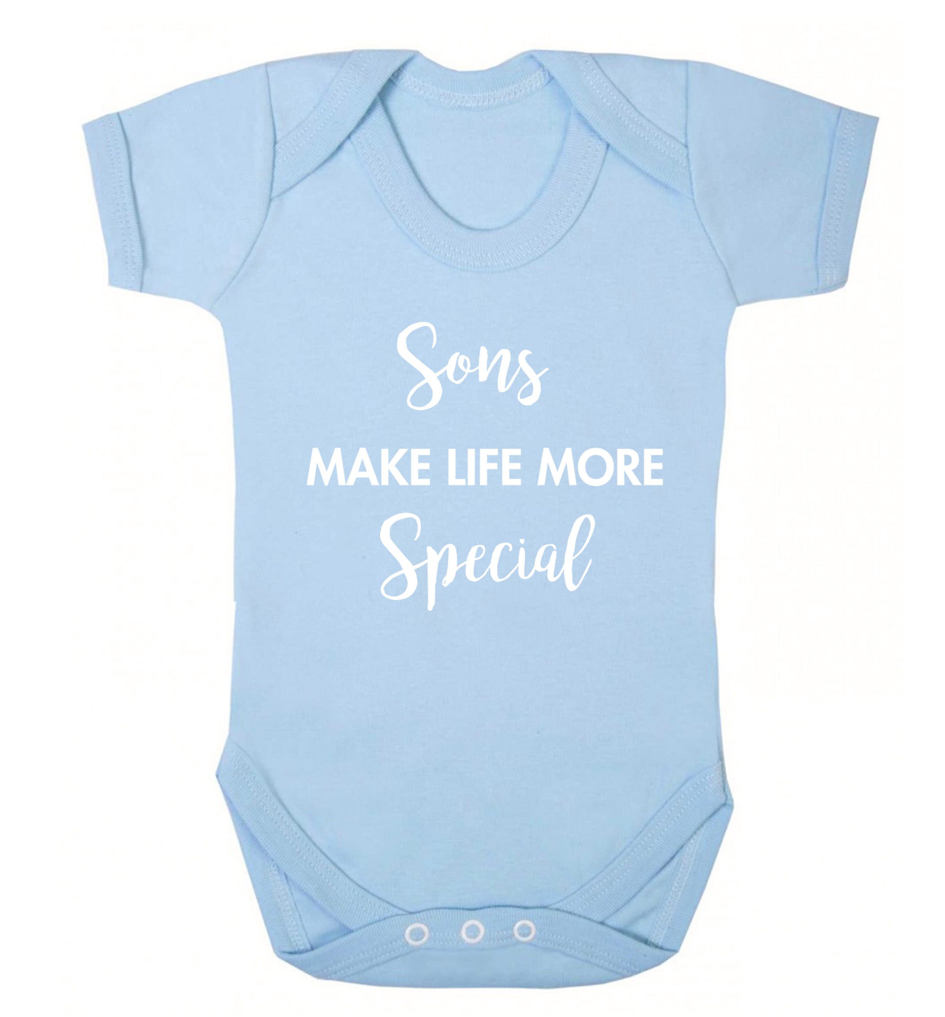 Daughters make life more special Baby Vest pale blue 18-24 months