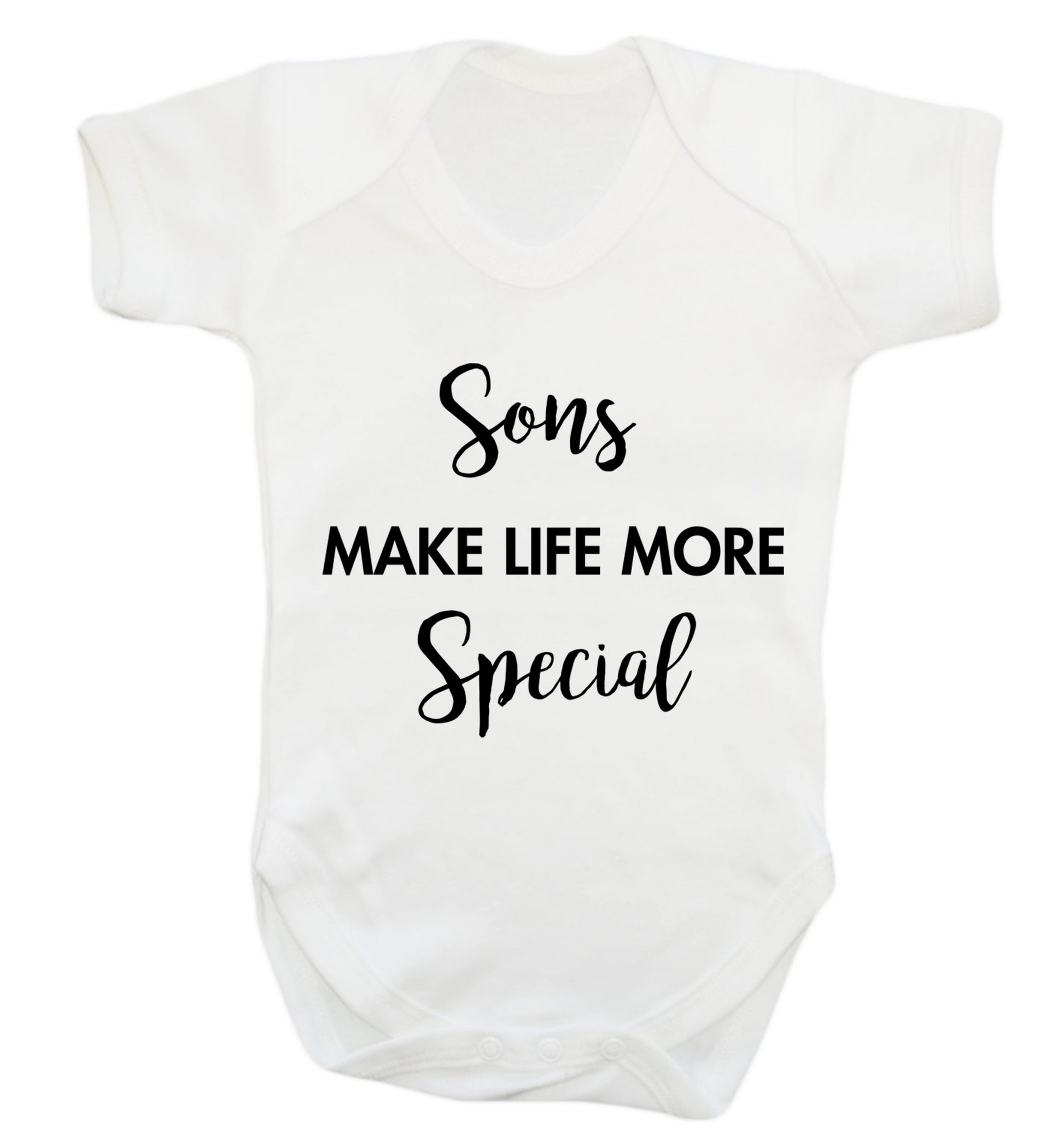 Sons make life more special Baby Vest white 18-24 months