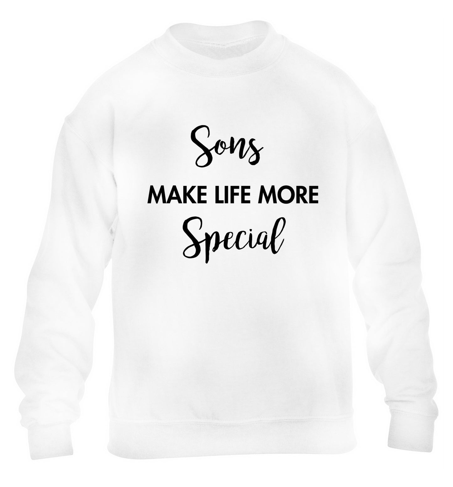 Daughters make life more special children's white sweater 12-14 Years