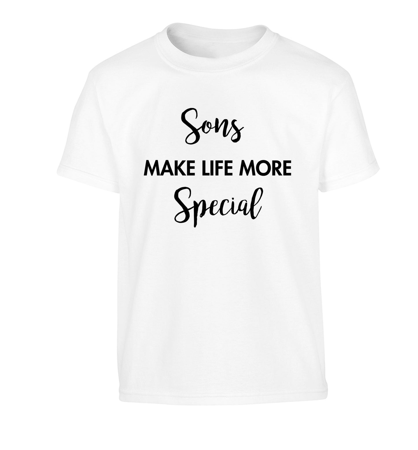 Daughters make life more special Children's white Tshirt 12-14 Years