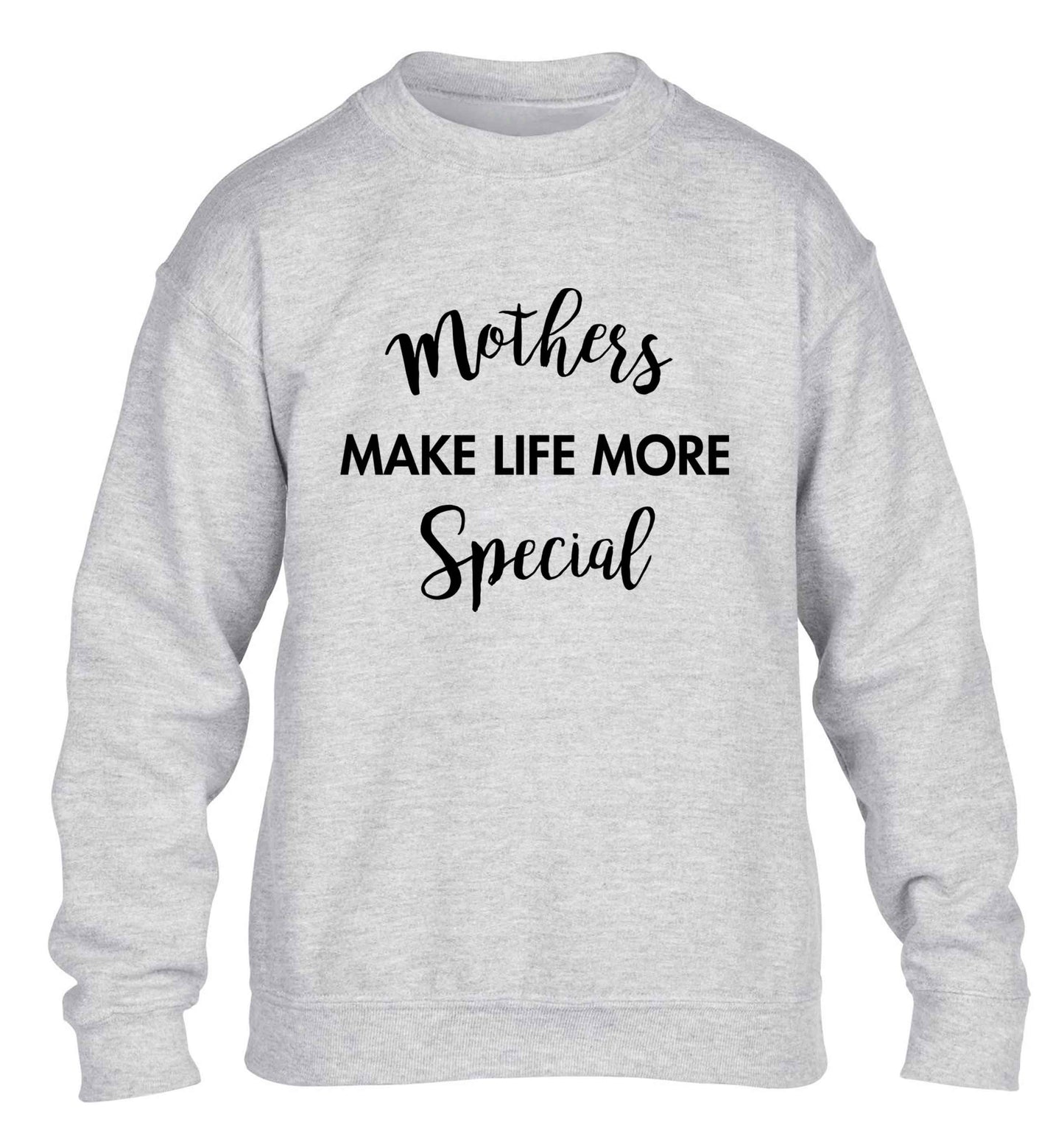 Mother's make life more special children's grey sweater 12-13 Years