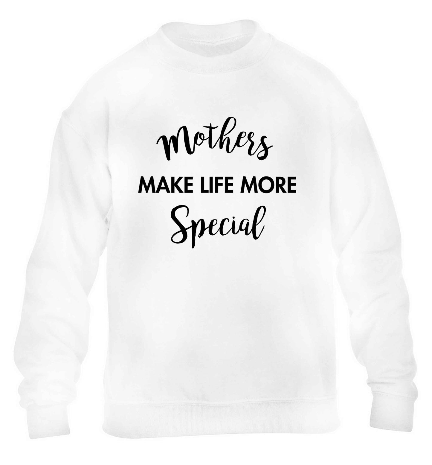 Mother's make life more special children's white sweater 12-13 Years