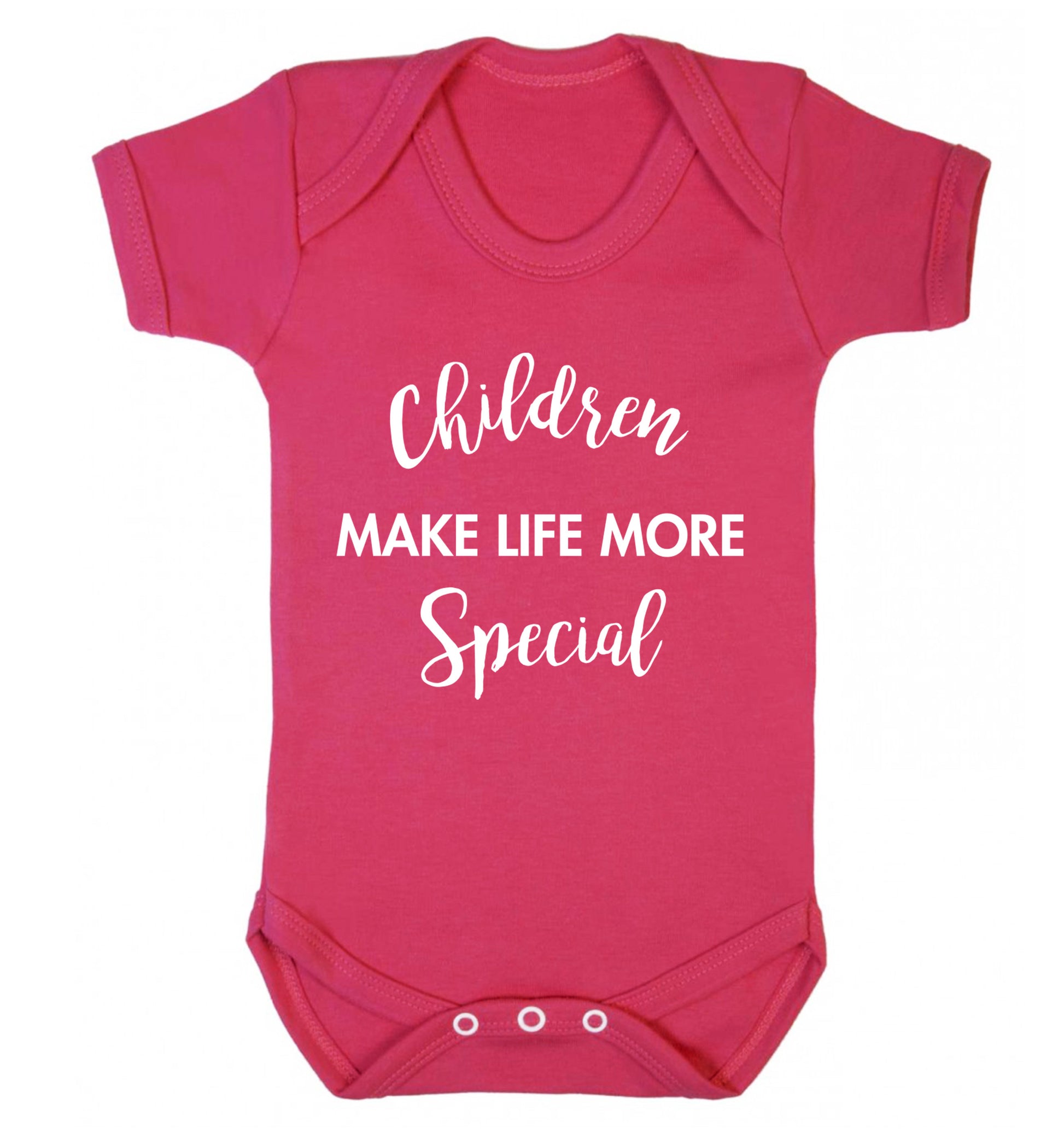 Children make life more special Baby Vest dark pink 18-24 months