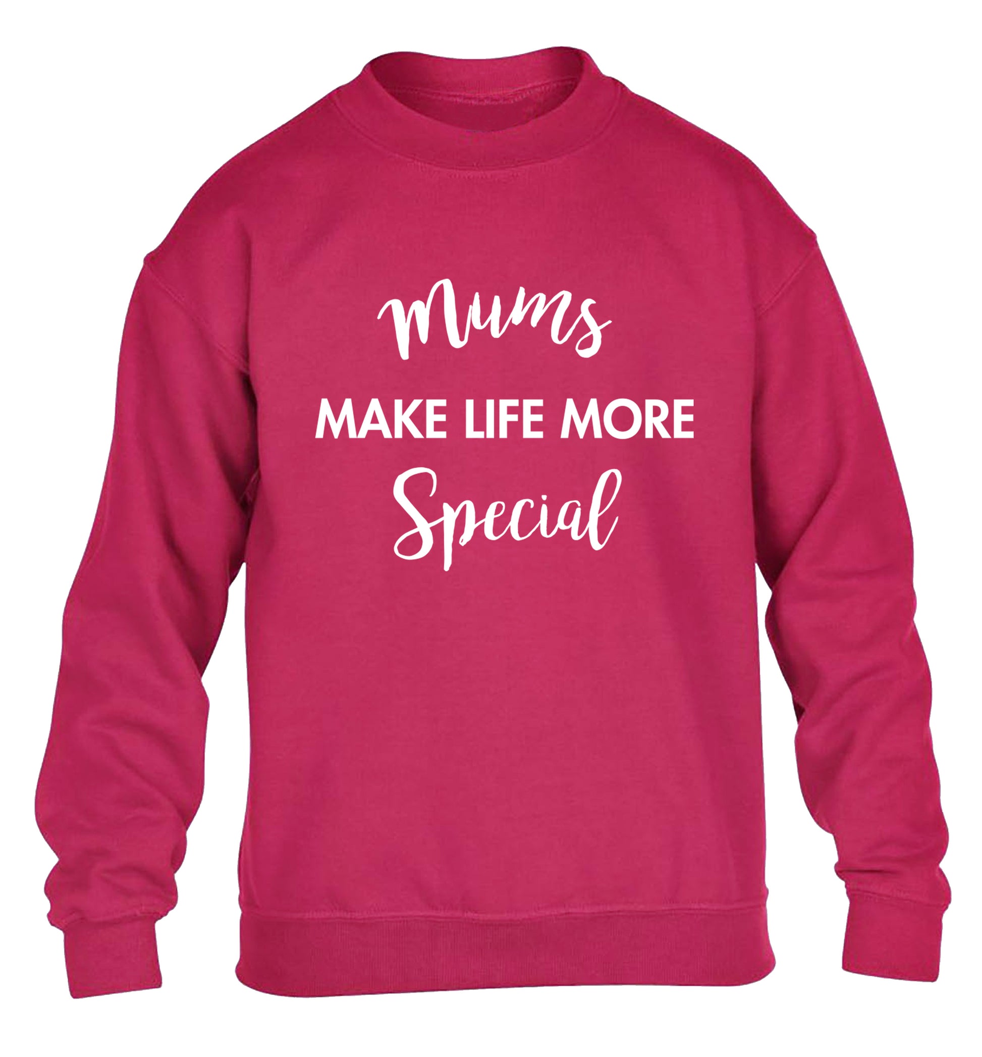 Mum's make life more special children's pink sweater 12-13 Years