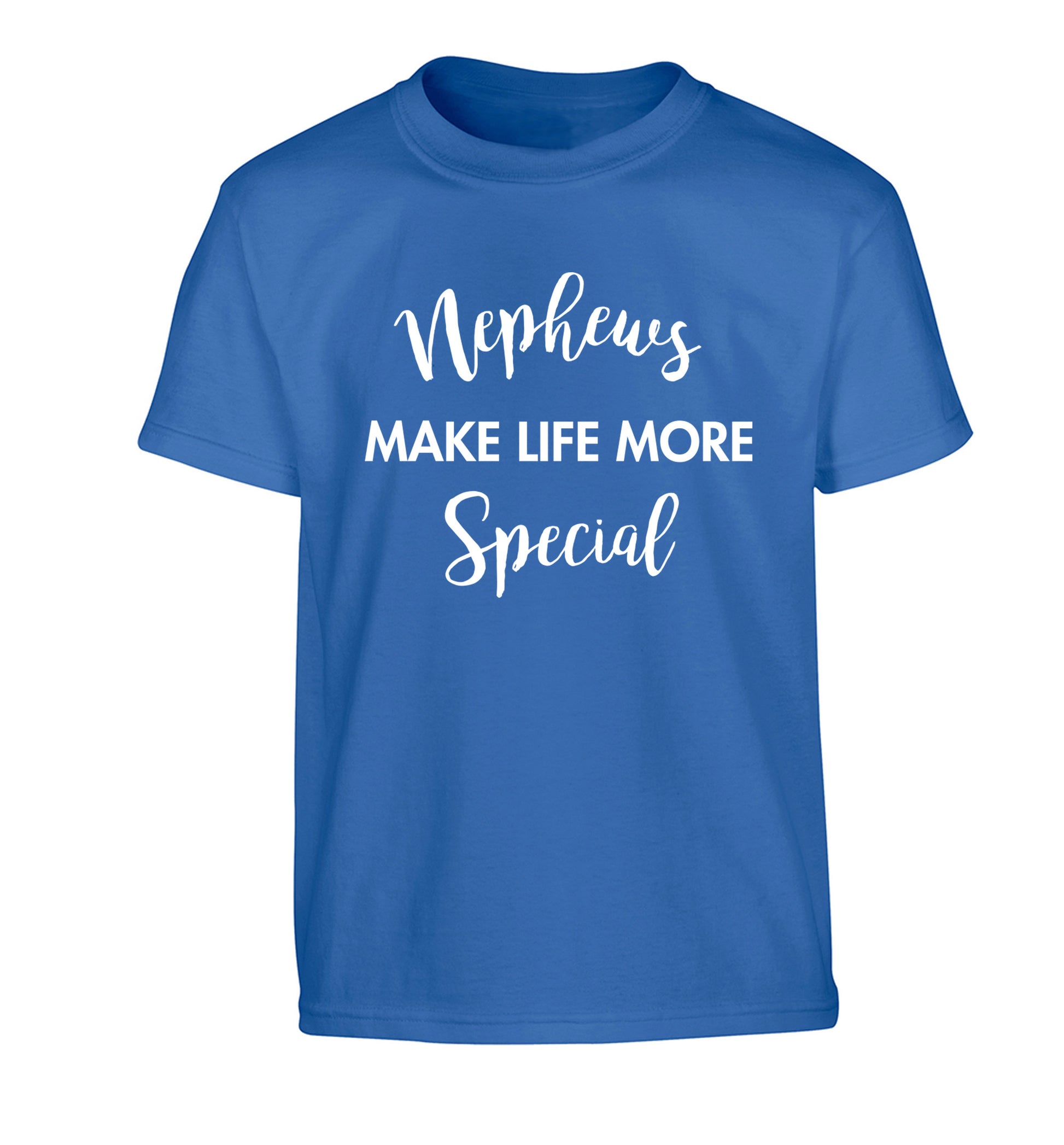 Nephews make life more special Children's blue Tshirt 12-14 Years