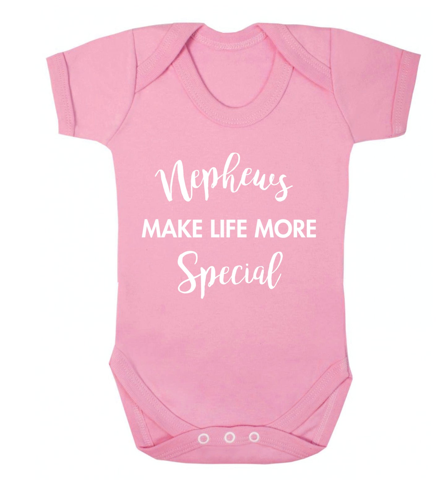 Nephews make life more special Baby Vest pale pink 18-24 months