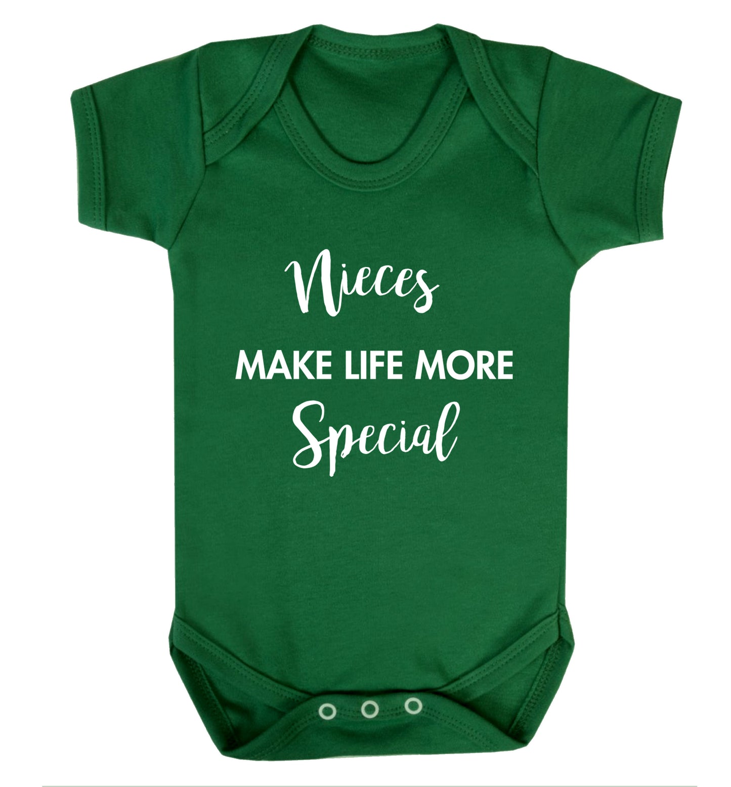 Nieces make life more special Baby Vest green 18-24 months