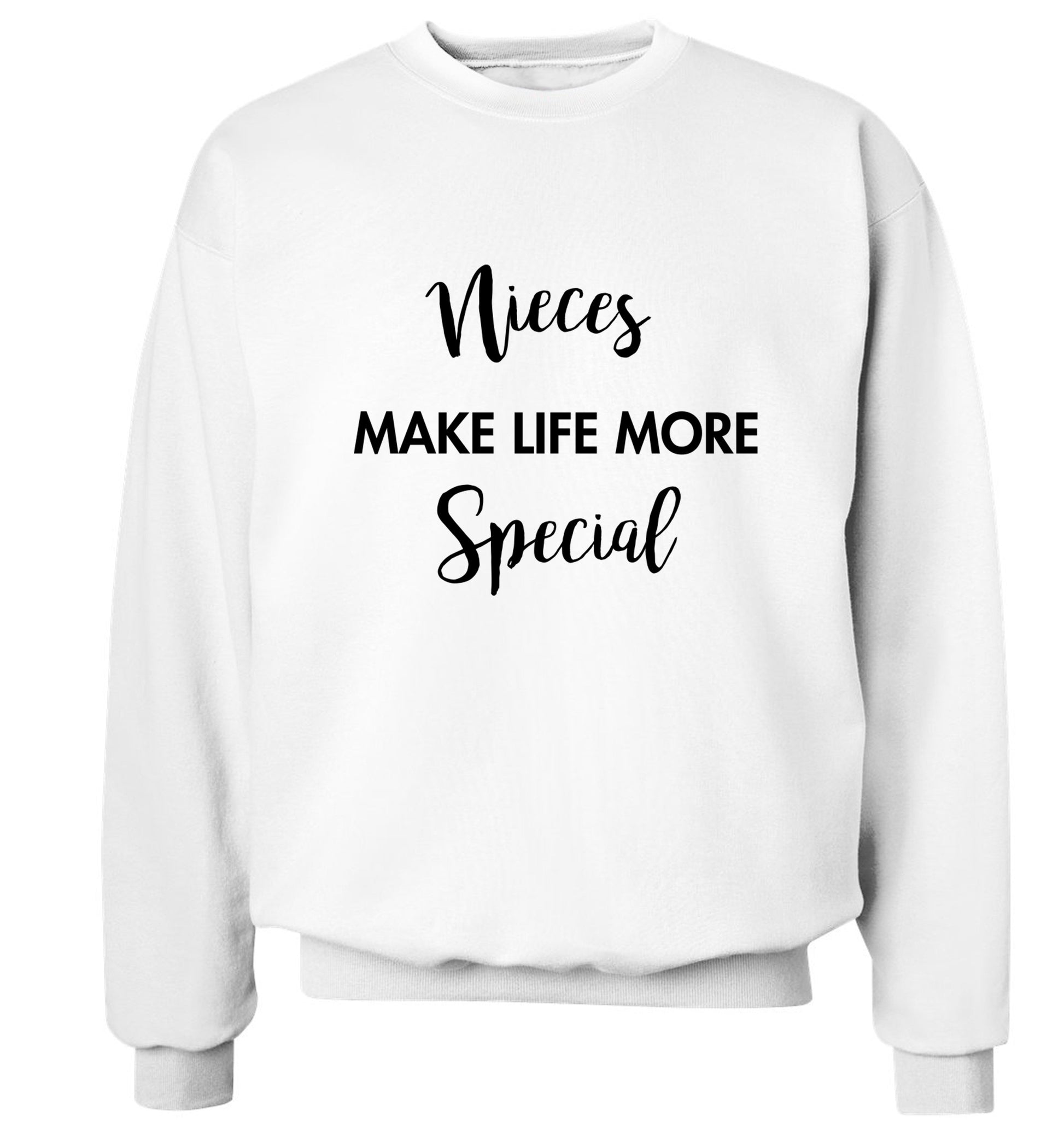 Nieces make life more special Adult's unisex white Sweater 2XL