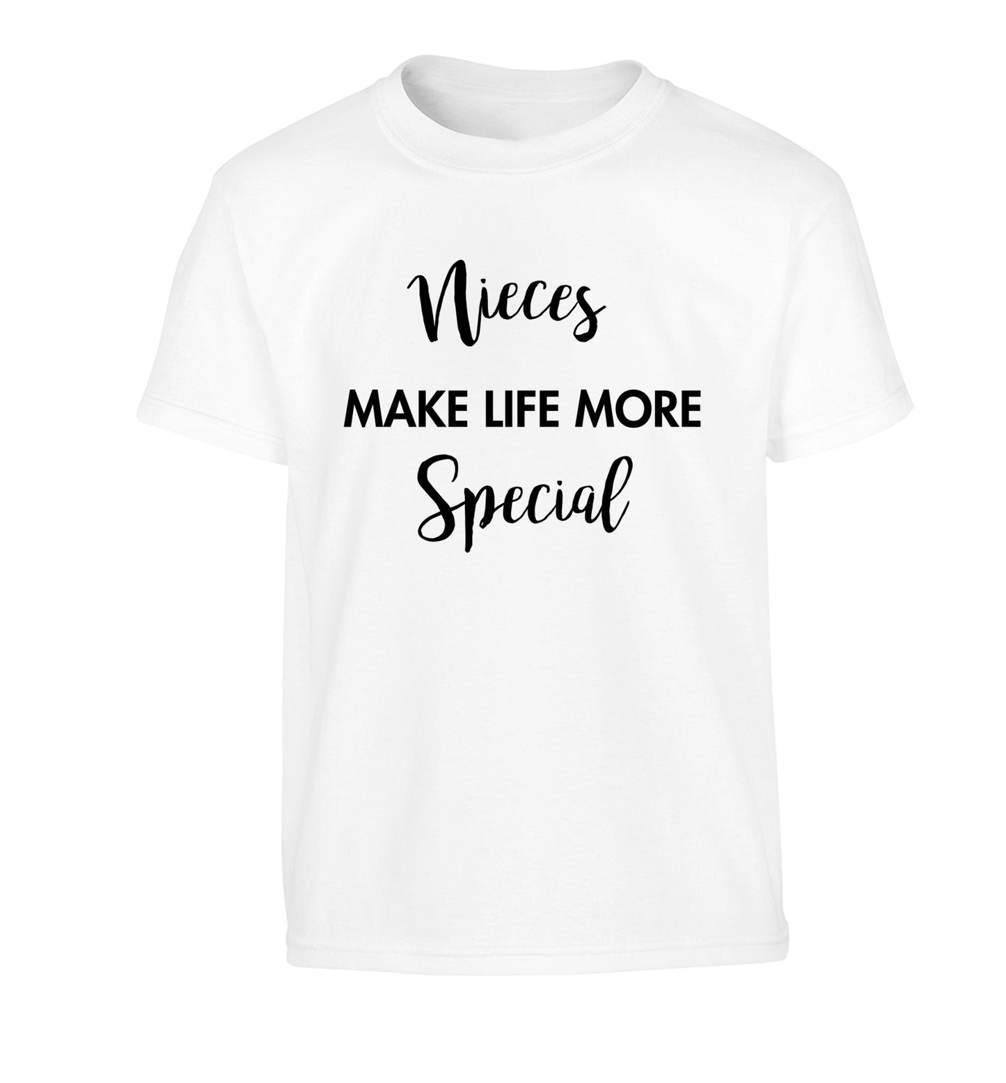 Nieces make life more special Children's white Tshirt 12-14 Years