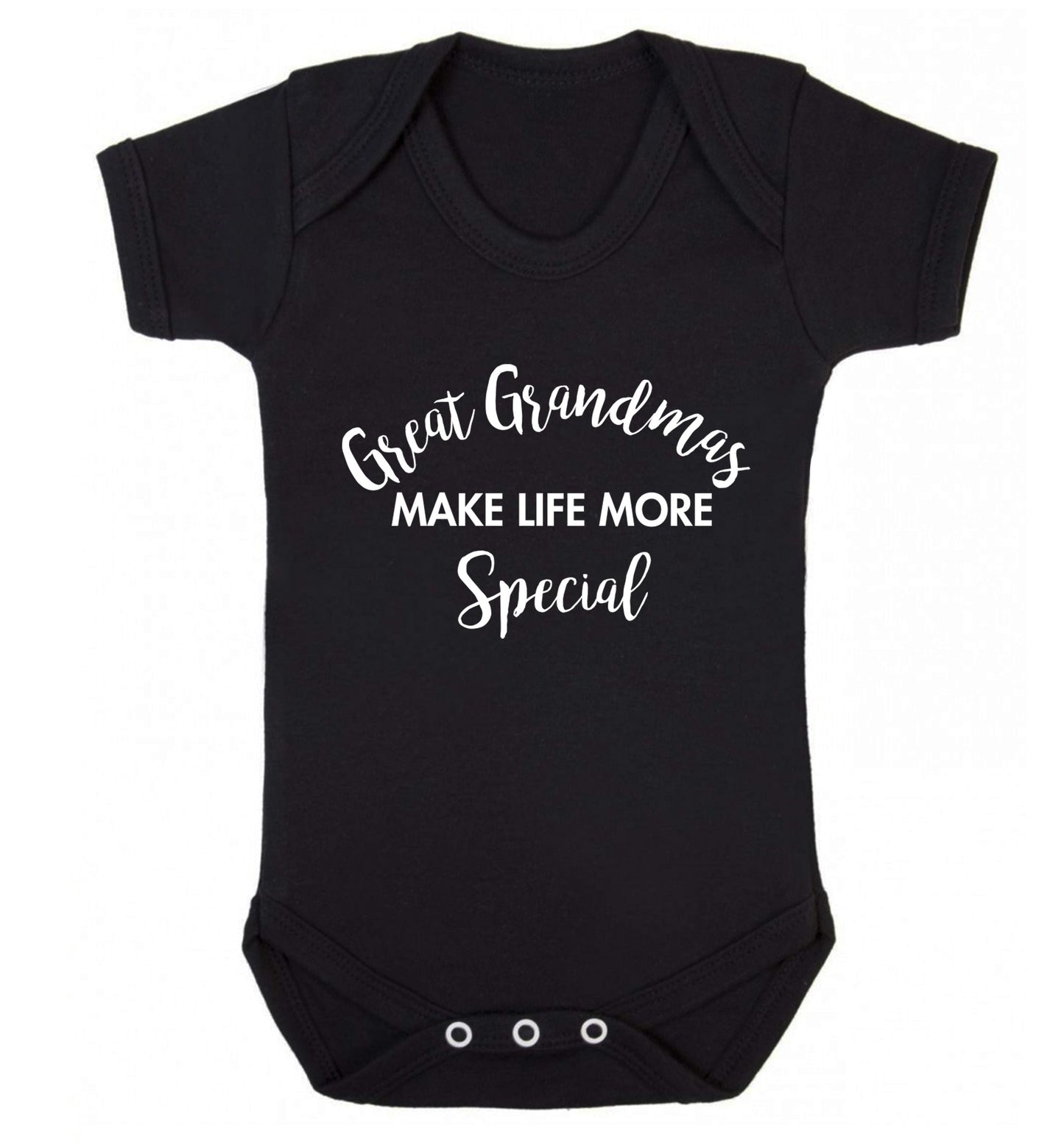 Great Grandmas make life more special Baby Vest black 18-24 months